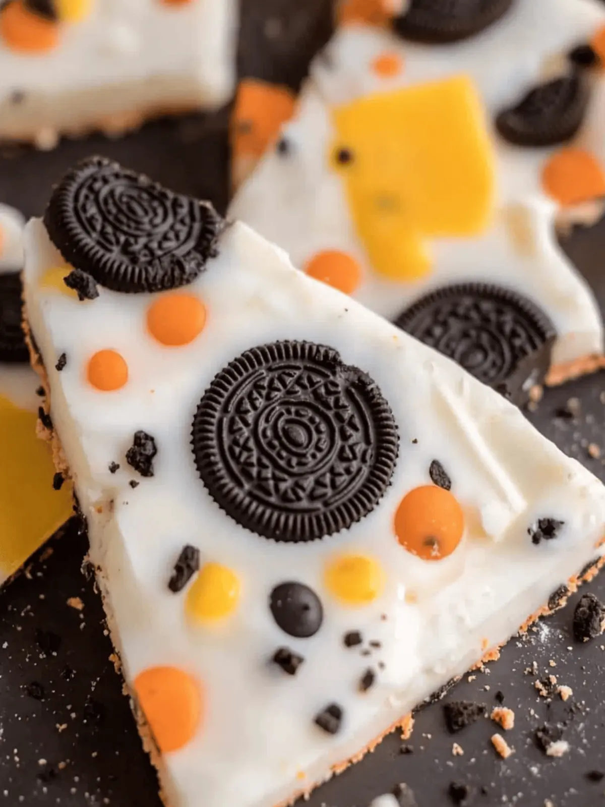 Decadent White Chocolate Halloween Oreo Bark You’ll Love! 3 White Chocolate Halloween Oreo Bark