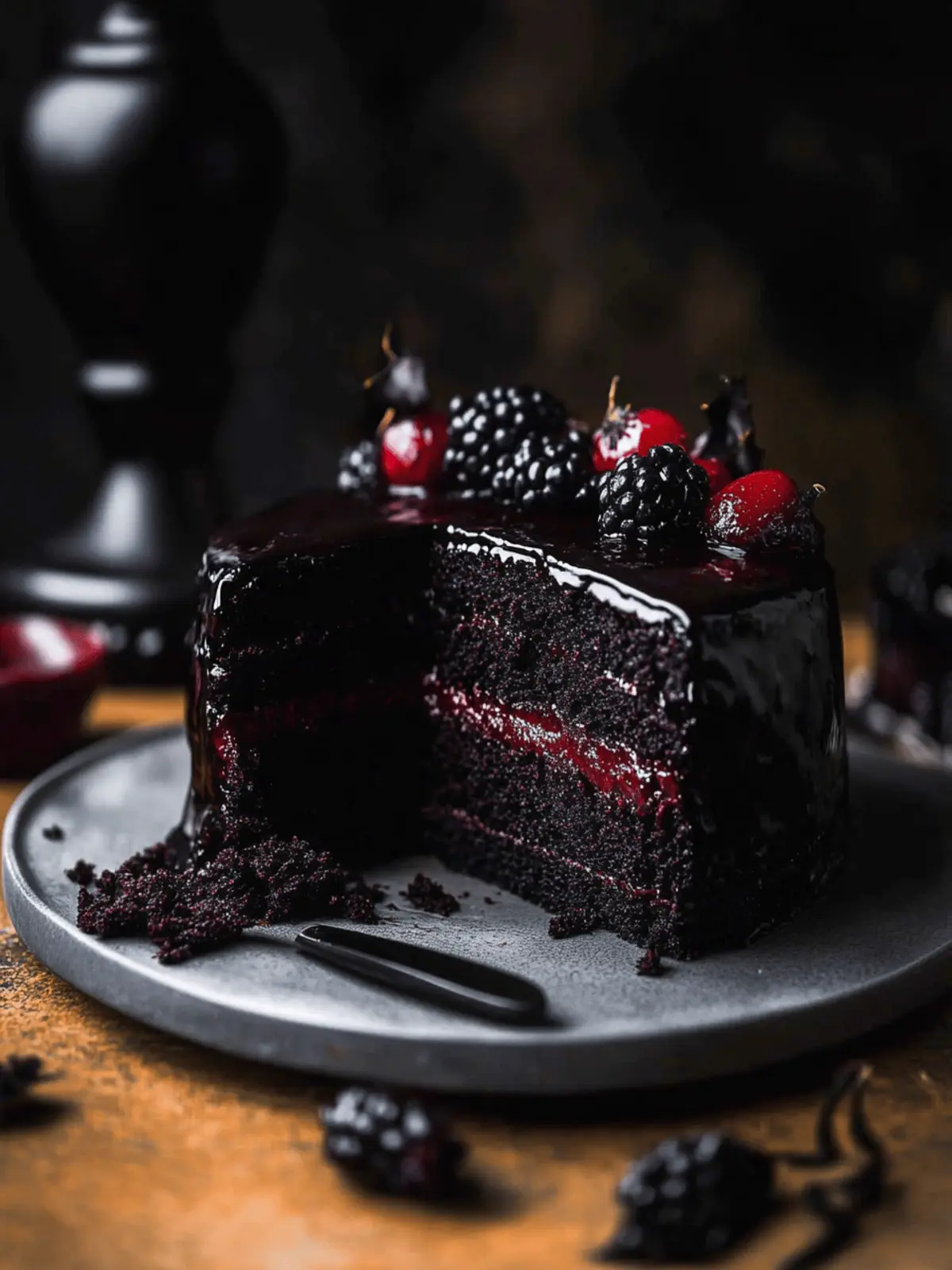 Irresistibly Rich Black Velvet Halloween Cake to Spook Your Guests 5 Black Velvet Halloween Cake