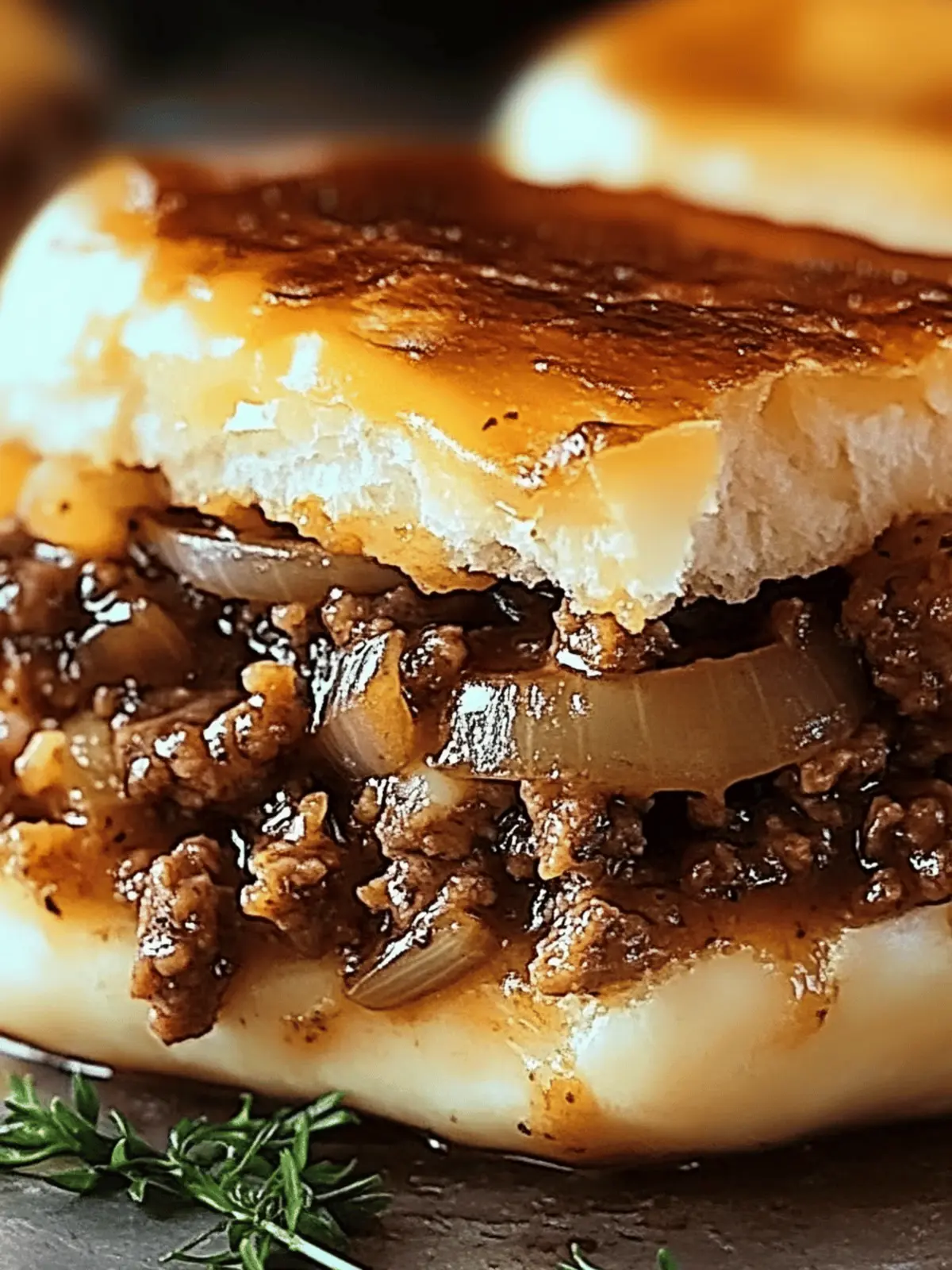 Savory French Onion Beef Sloppy Joes for Ultimate Comfort 5 French Onion Beef Sloppy Joes