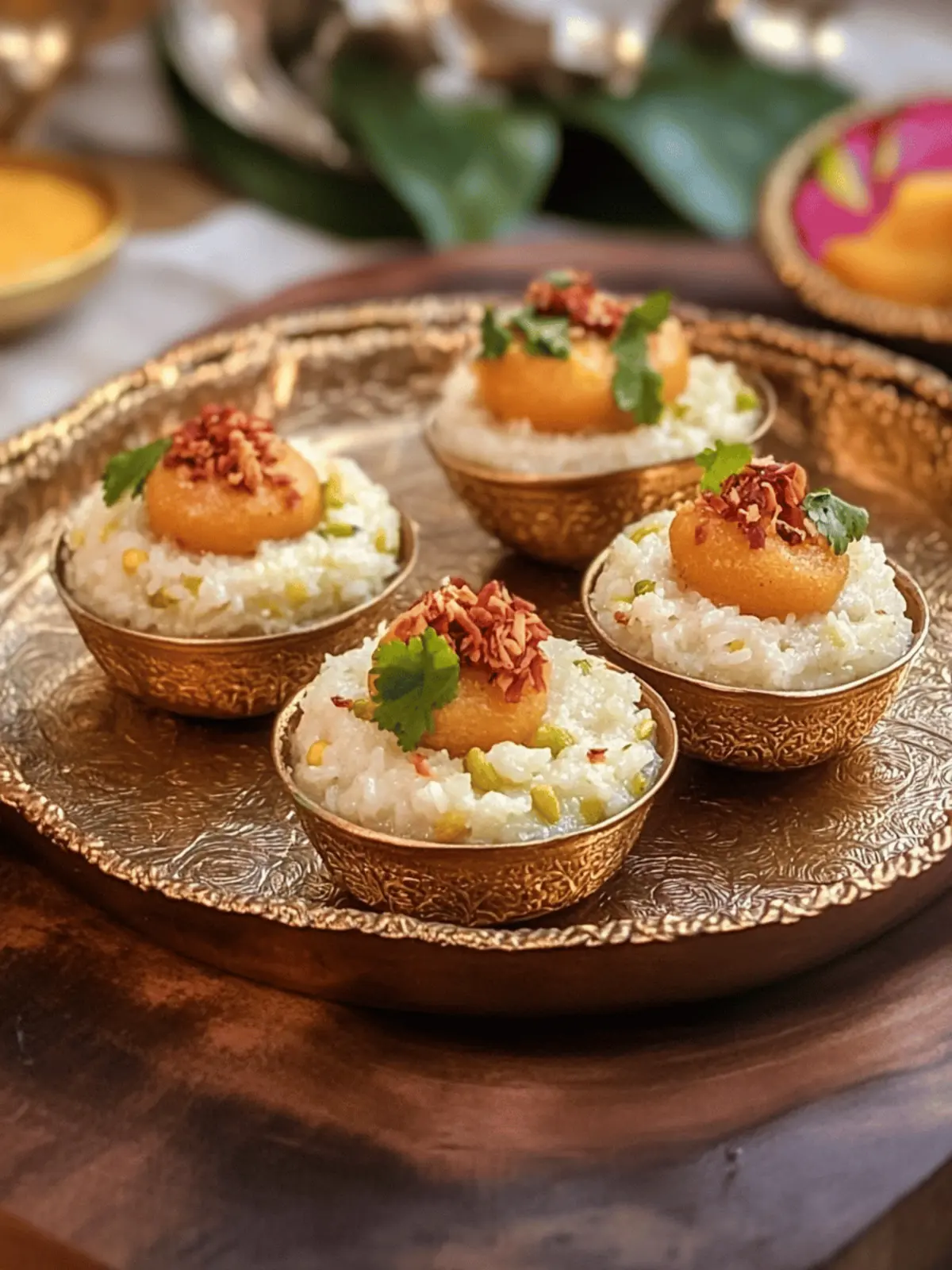 Sitaphal Phirni in Motichoor Cups - A Festive Delight! 2 Sitaphal Phirni In Motichoor Cups – Custard Apple Rice Pudding