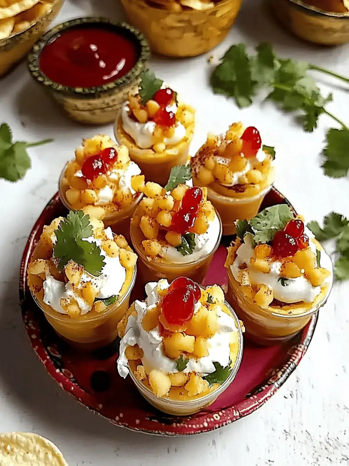 Healthy Papdi Chaat Appetizer Cups for Flavor-Packed Fun 5 Papdi Chaat Appetizer Cups