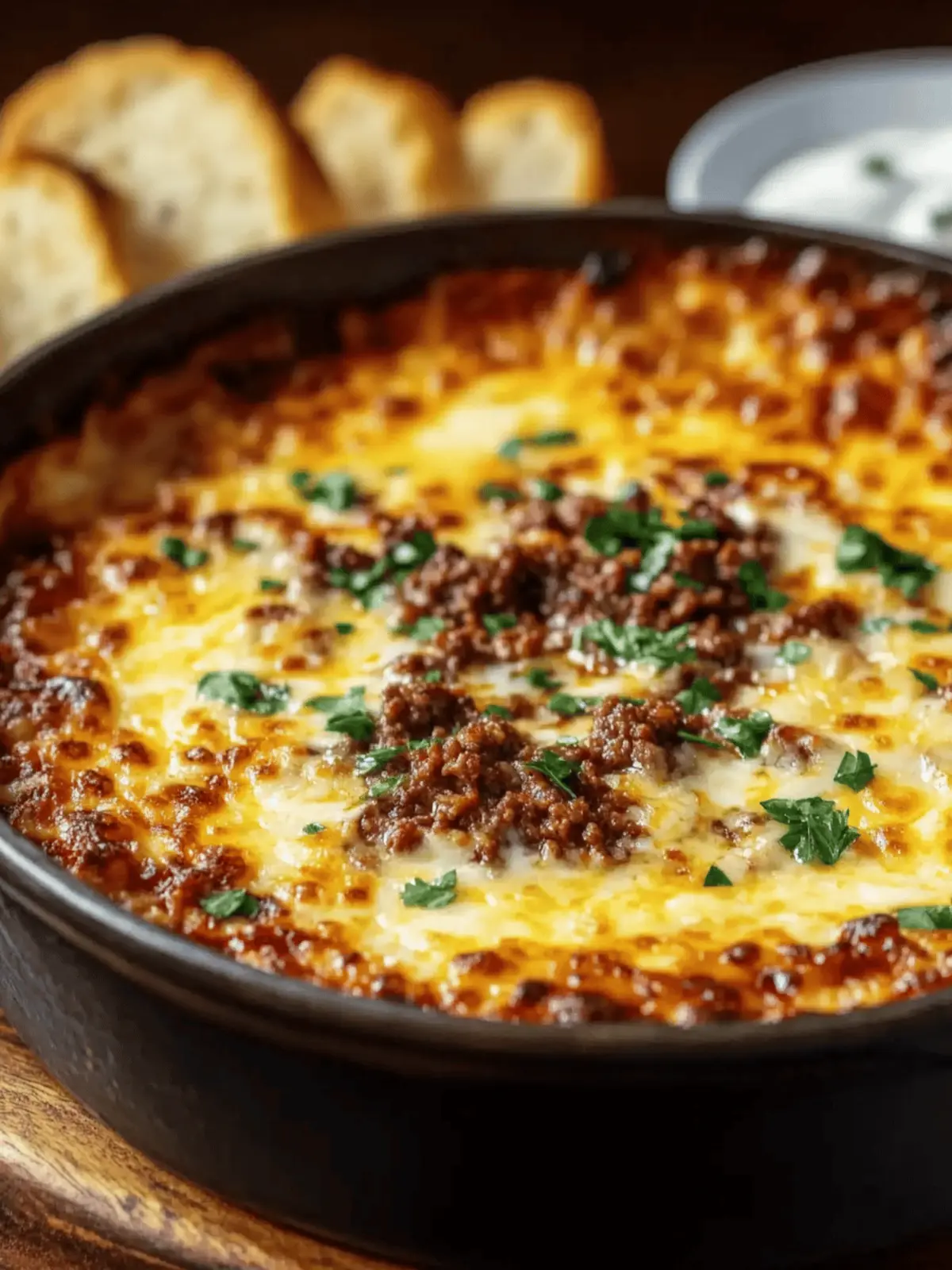Irresistibly Cheesy Ground Beef Dip That Steals the Show 5 ground beef dip