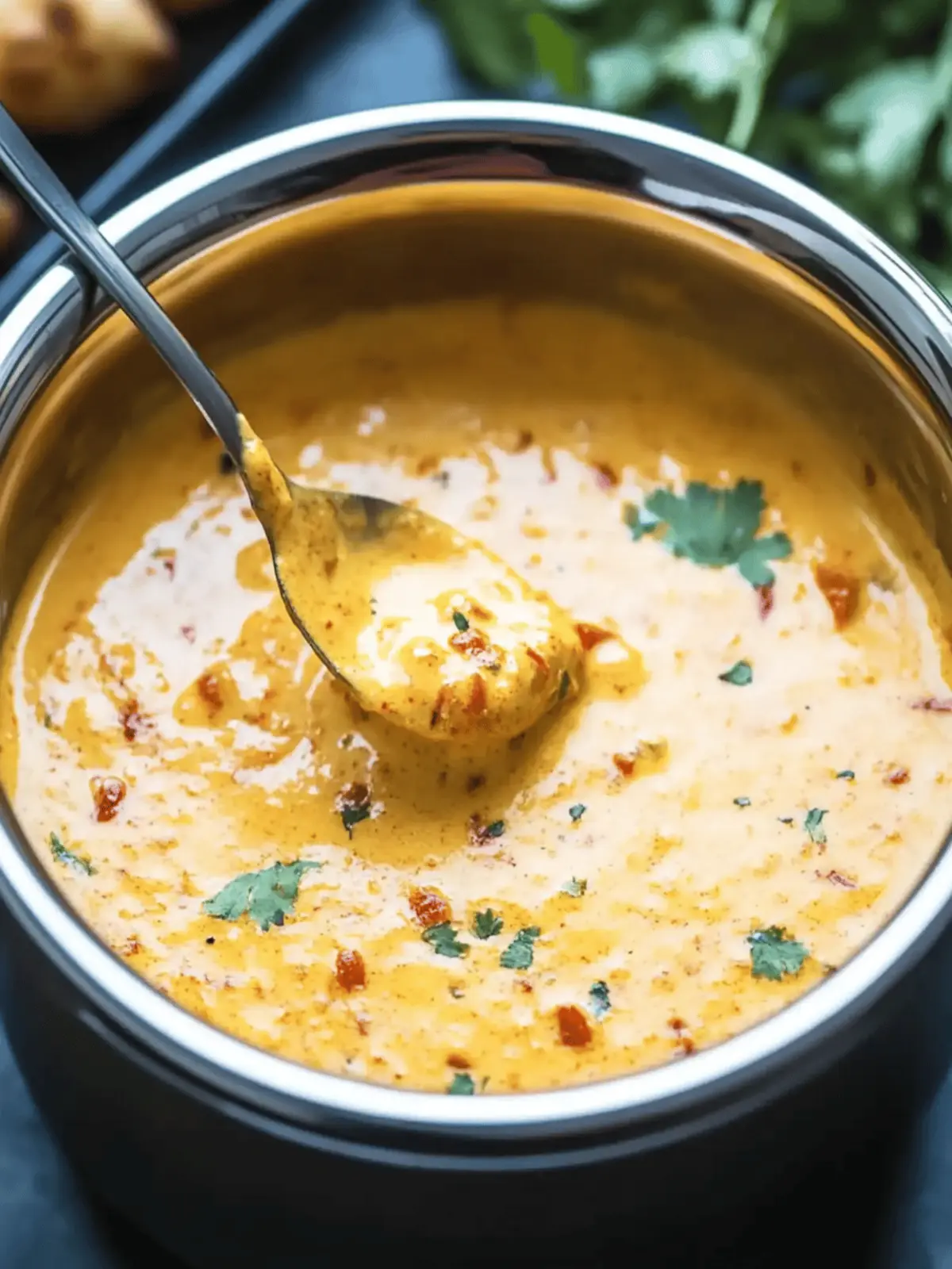 Spicy Pav Bhaji Fondue: A Cheesy Twist on Comfort Food 5 Spicy Pav Bhaji Fondue
