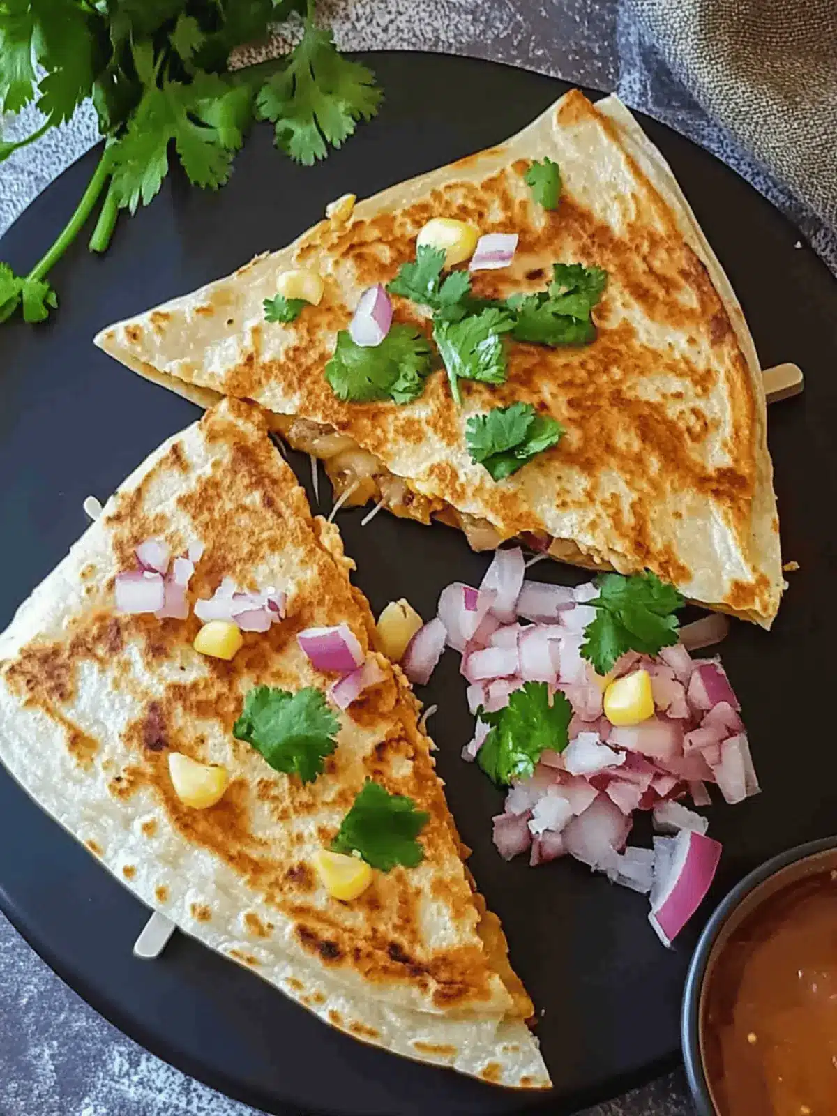 Pav Bhaji Quesadillas: Quick and Flavorful Fusion Delight 4 Pav Bhaji Quesadillas