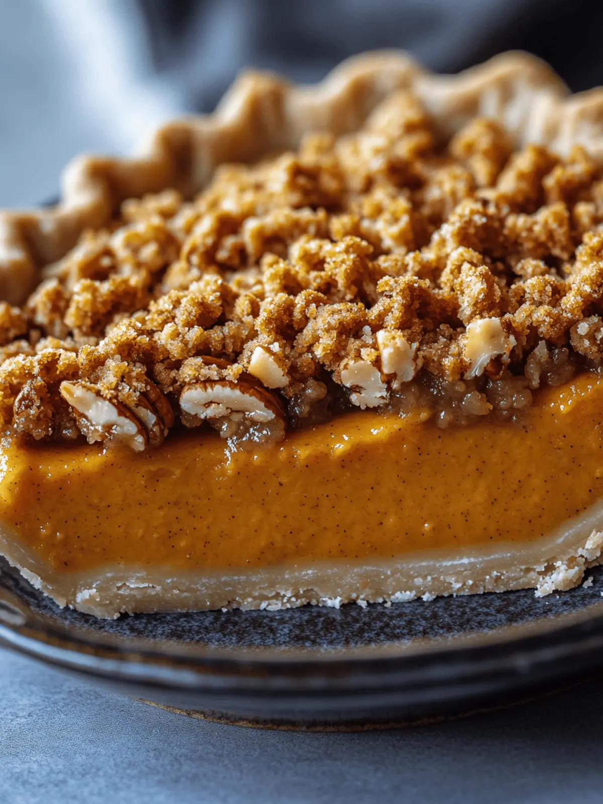 Bourbon Pumpkin Pie with Salted Brown Butter Pecan Magic 3 Bourbon Pumpkin Pie with a Salted Brown Butter Pecan Streusel