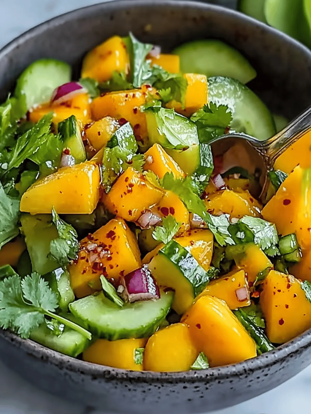 Mango Cucumber Salad with Chili Lime: A Zesty Summer Must-Try 4 Mango Cucumber Salad with Chili Lime