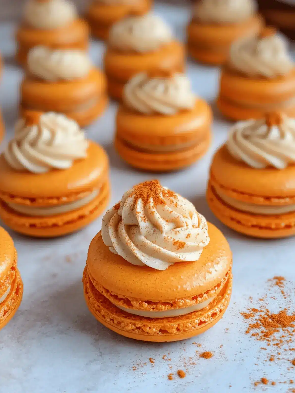 Decadent Pumpkin Pie Macarons to Ignite Your Fall Baking 2 Pumpkin Pie Macarons