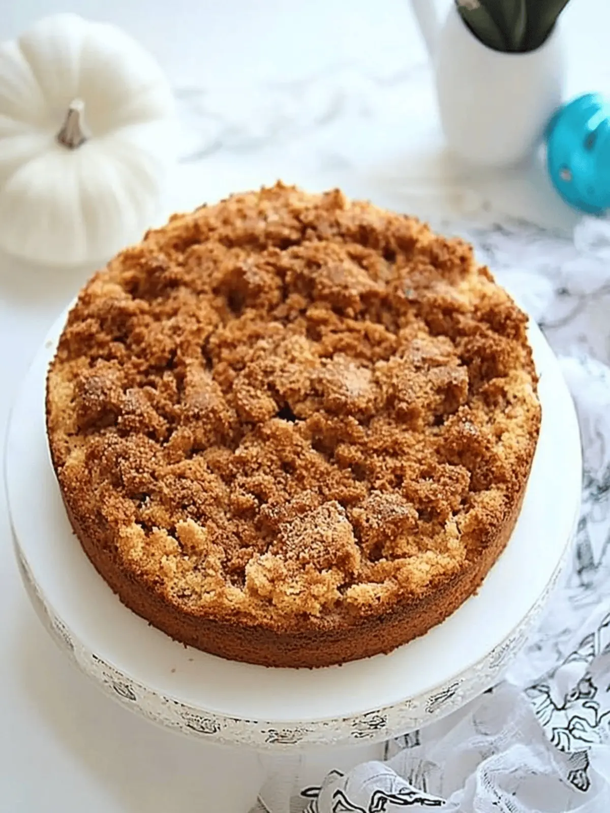 Low Carb Pumpkin Coffee Cake with Cream Cheese Bliss 5 Pumpkin Coffee Cake