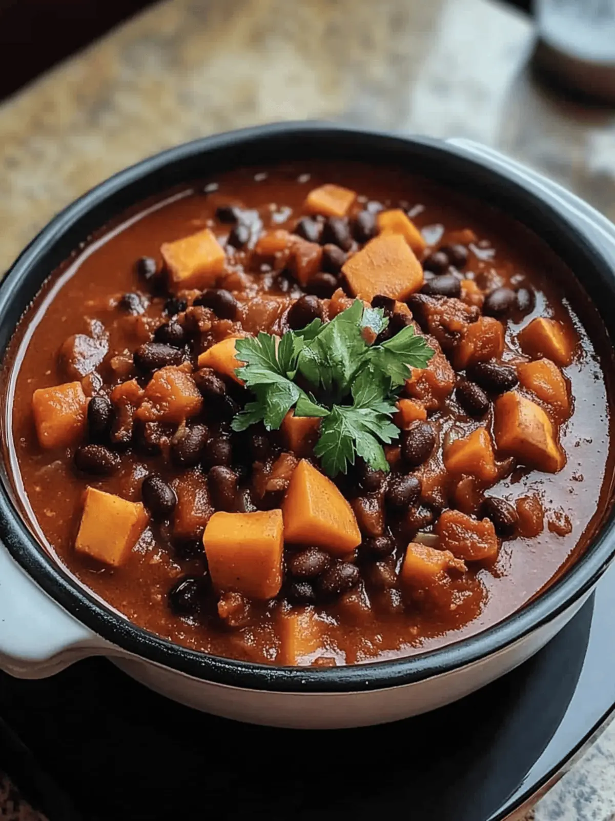 Cozy Up with Sweet Potato & Black Bean Vegetarian Chili 5 Sweet Potato & Black Bean Vegetarian Chili