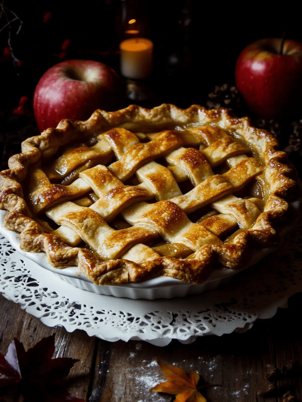 Toffee Apple Pie with Vanilla Custard for Ultimate Indulgence 2 Toffee Apple Pie with Vanilla Custard