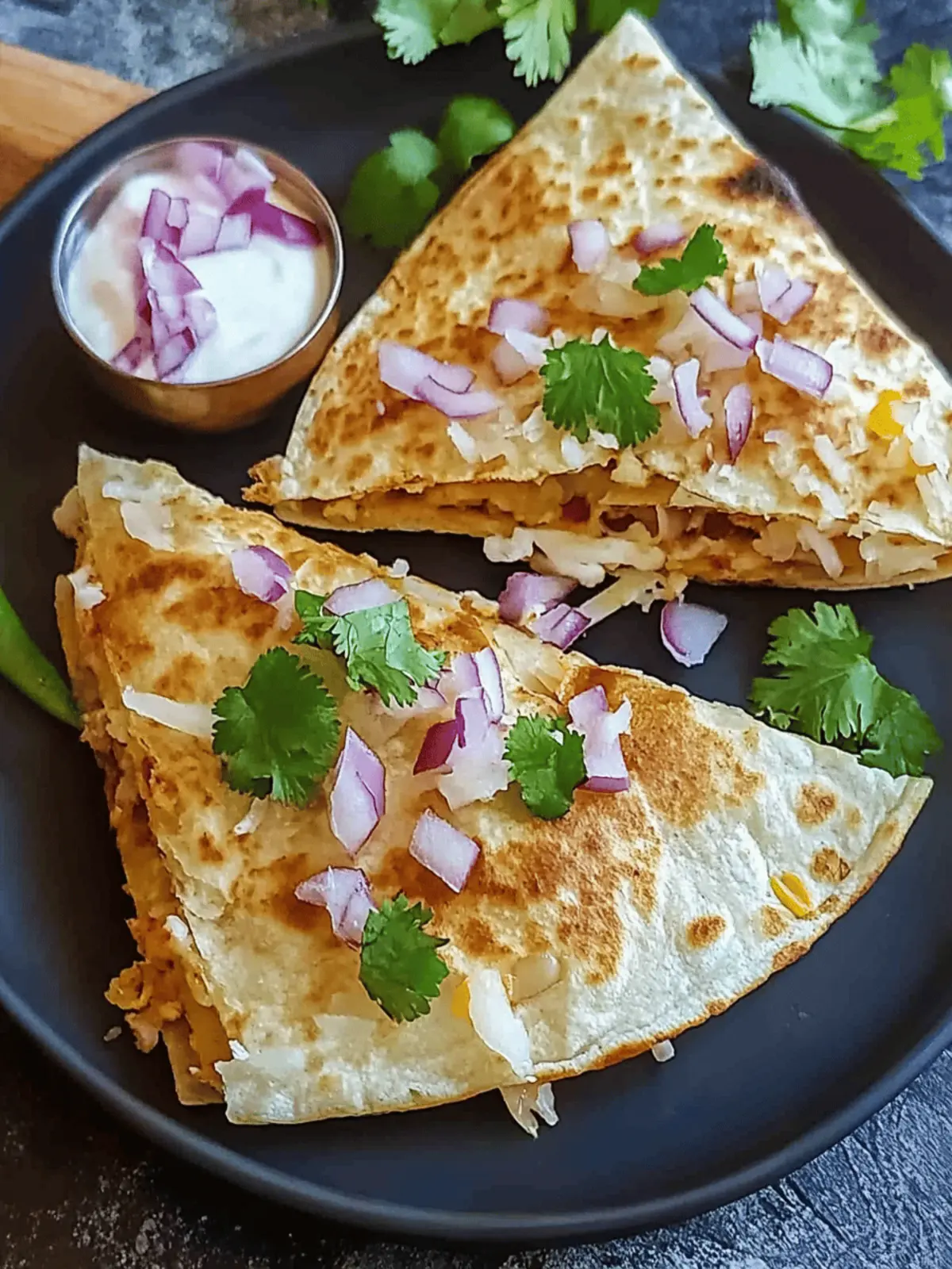 Pav Bhaji Quesadillas: Quick and Flavorful Fusion Delight 5 Pav Bhaji Quesadillas