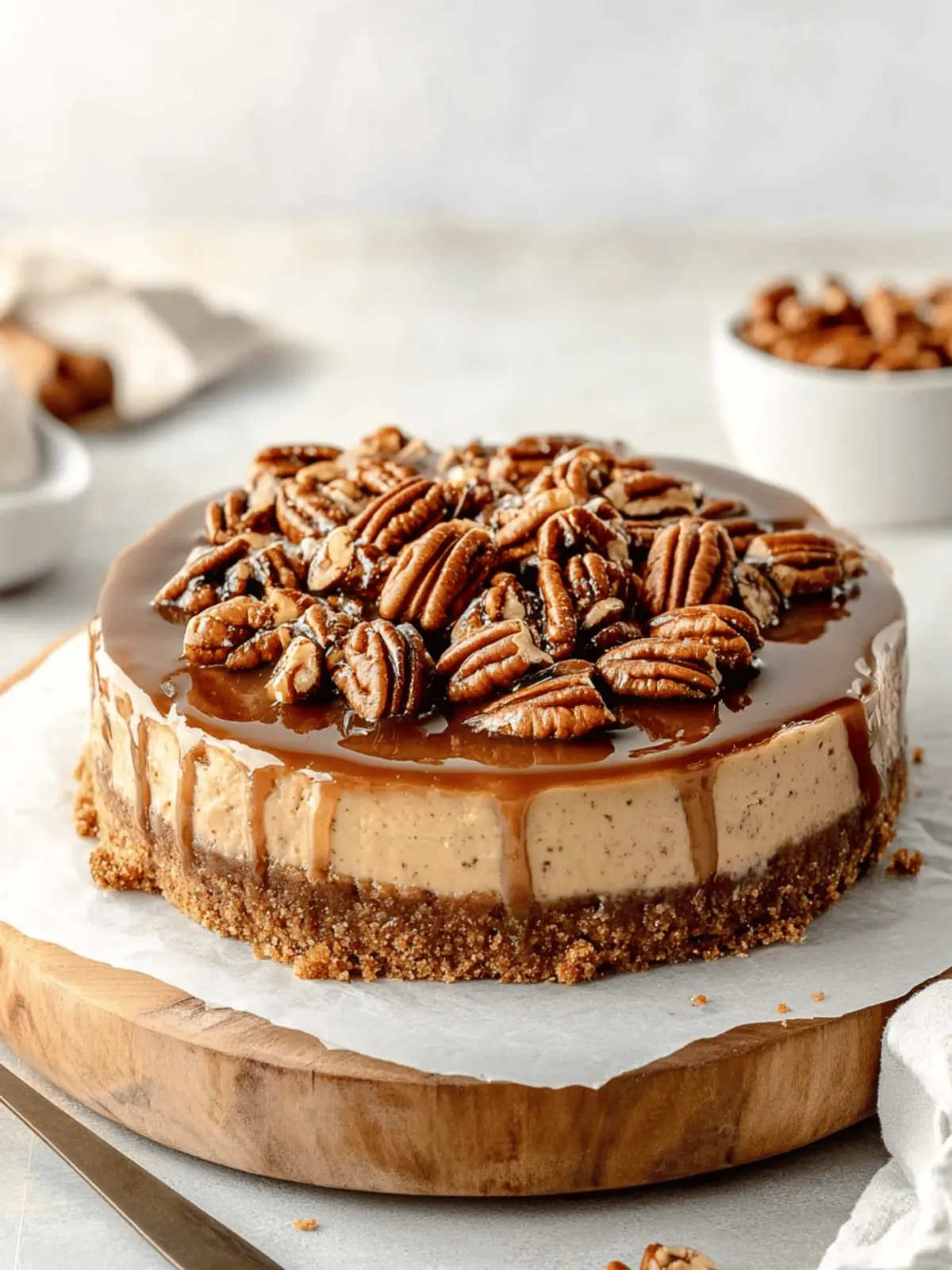 Pecan Pie Cheesecake: The Ultimate Sweet Indulgence! 3 Pecan Pie Cheesecake