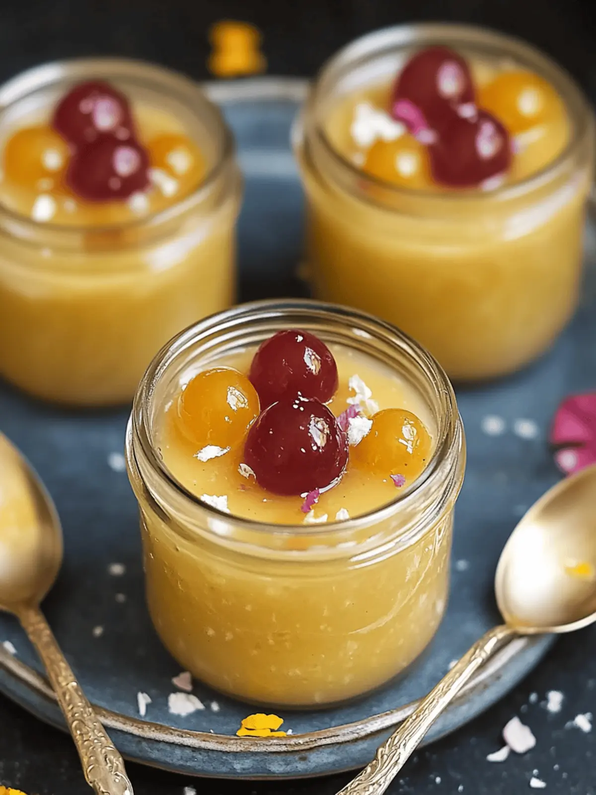 Gulab Jamun Custard Jars: Sweet Festive Delight Under 30 Mins 3 Gulab Jamun Custard Jars
