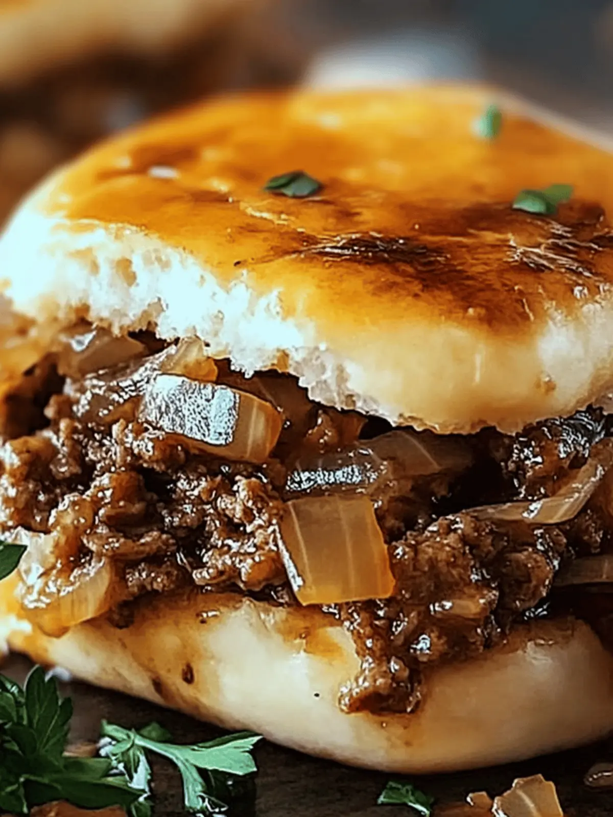 Savory French Onion Beef Sloppy Joes for Ultimate Comfort 2 French Onion Beef Sloppy Joes