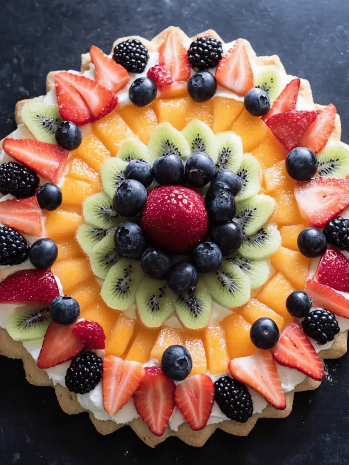 Delicious Fruit Pizza with Cream Cheese for Happy Celebrations 5 Fruit Pizza with Cream Cheese