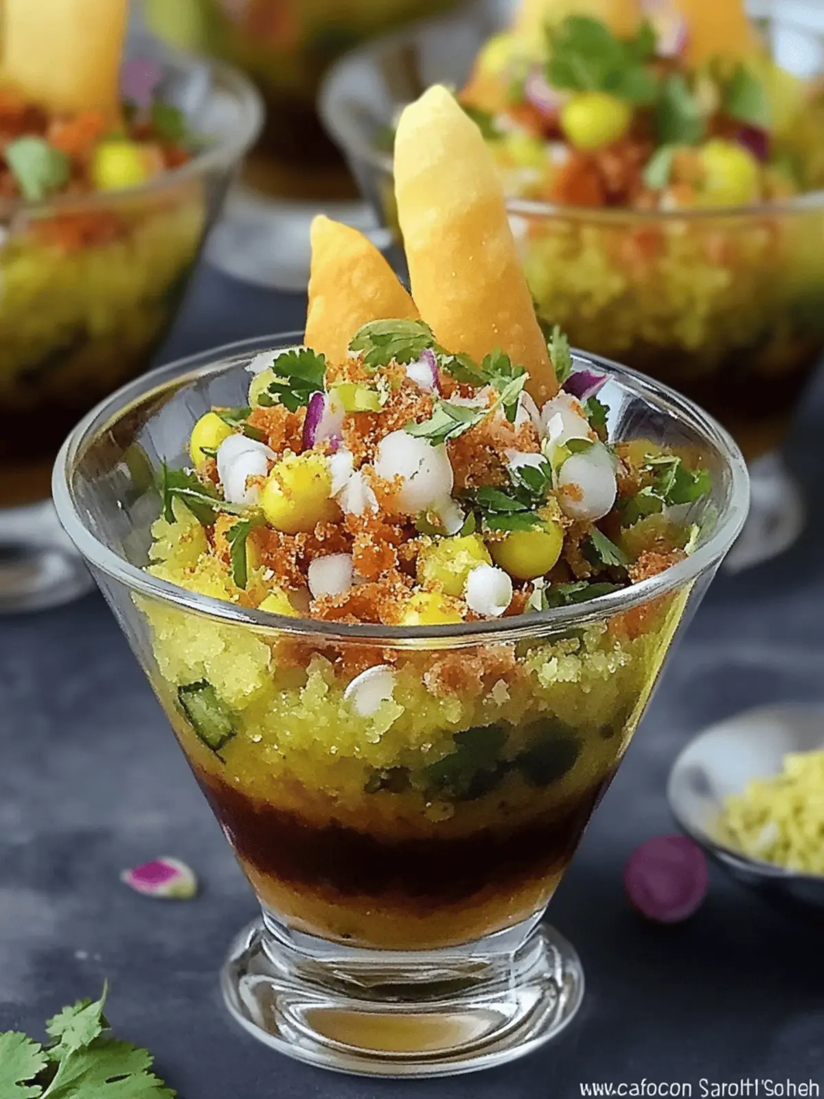 Deconstructed Samosa Chaat Cups Perfect for Your Next Party 2 Deconstructed Samosa Chaat
