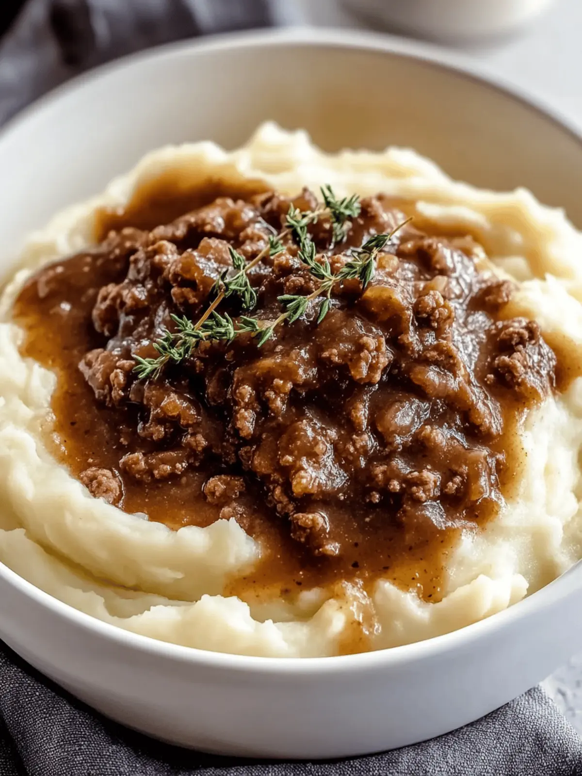 Ground Beef and Gravy Over Mashed Potatoes for Cozy Nights 5 Ground Beef and Gravy Over Mashed Potatoes