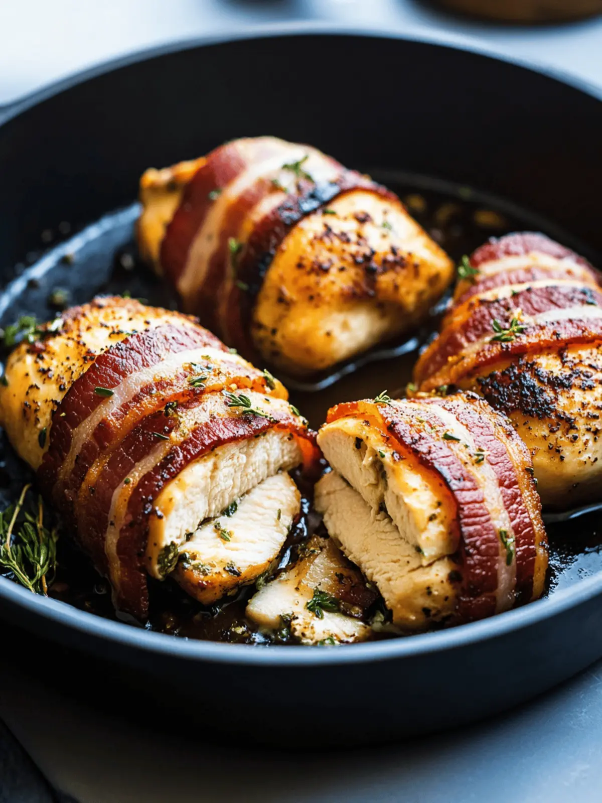 Bacon-Wrapped Chicken Breast: A Savory Home-Cooked Delight 3 Chicken Breast with Bacon