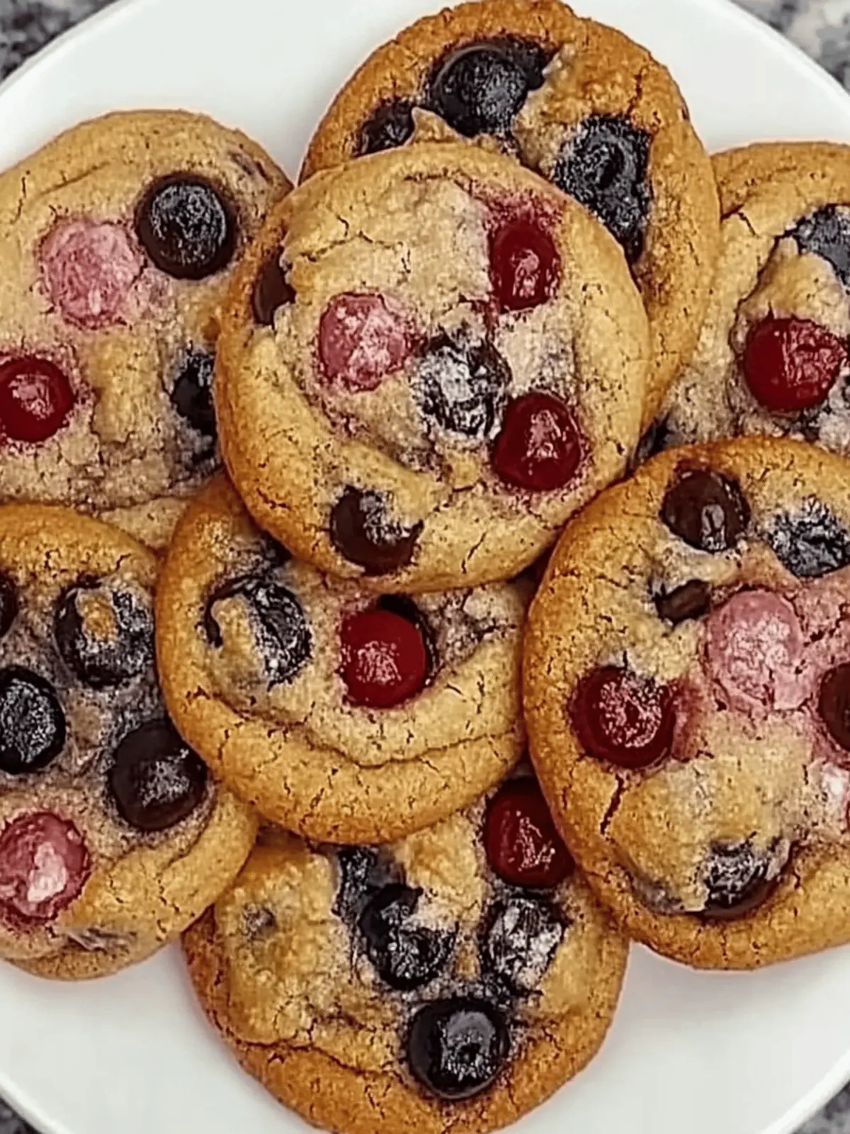 Maraschino Cherry Chocolate Chip Cookies with a Chewy Surprise 4 Maraschino Cherry Chocolate Chip Cookies