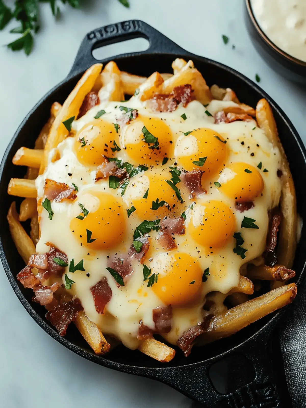 Irresistible Breakfast Poutine with Creamy Hollandaise Sauce 4 Breakfast Poutine with Hollandaise Sauce