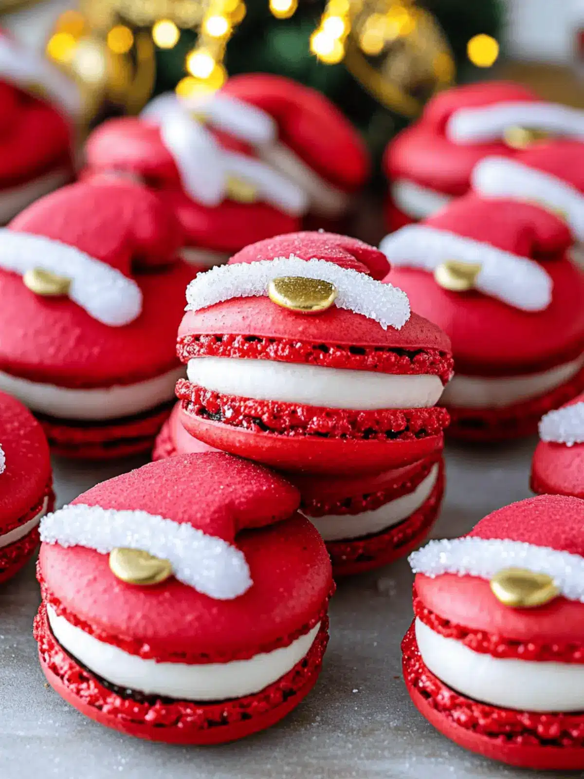Delicious Santa Claus Macarons to Brighten Your Holidays 3 Santa Claus Macarons