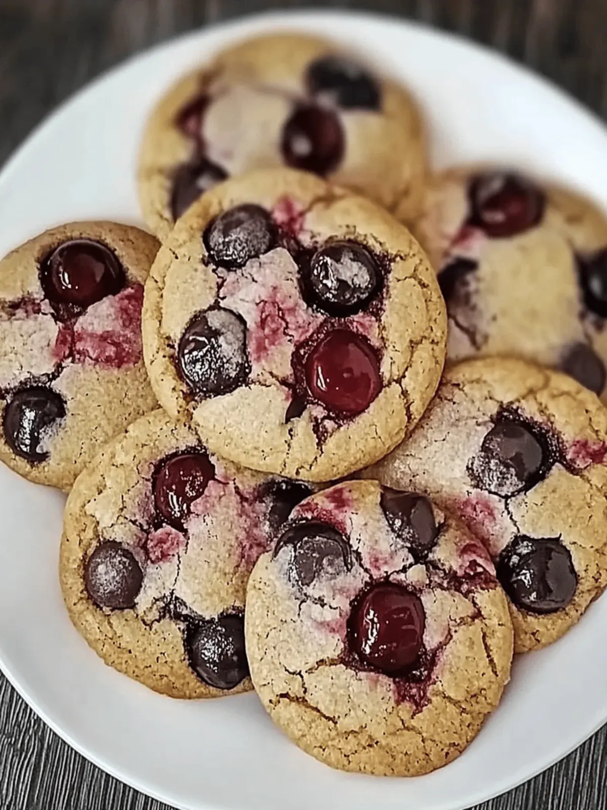 Maraschino Cherry Chocolate Chip Cookies with a Chewy Surprise 3 Maraschino Cherry Chocolate Chip Cookies