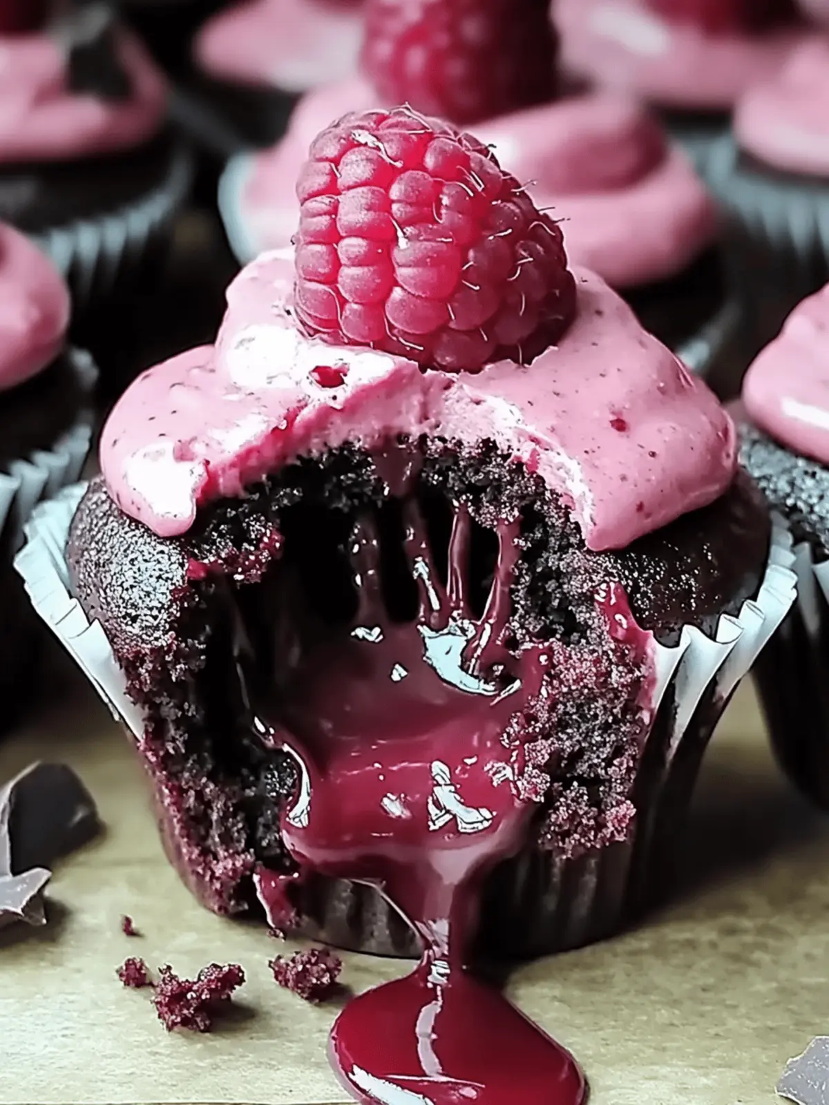 Irresistible Raspberry Chocolate Lava Cupcakes to Indulge In 2 Raspberry Chocolate Lava Cupcakes