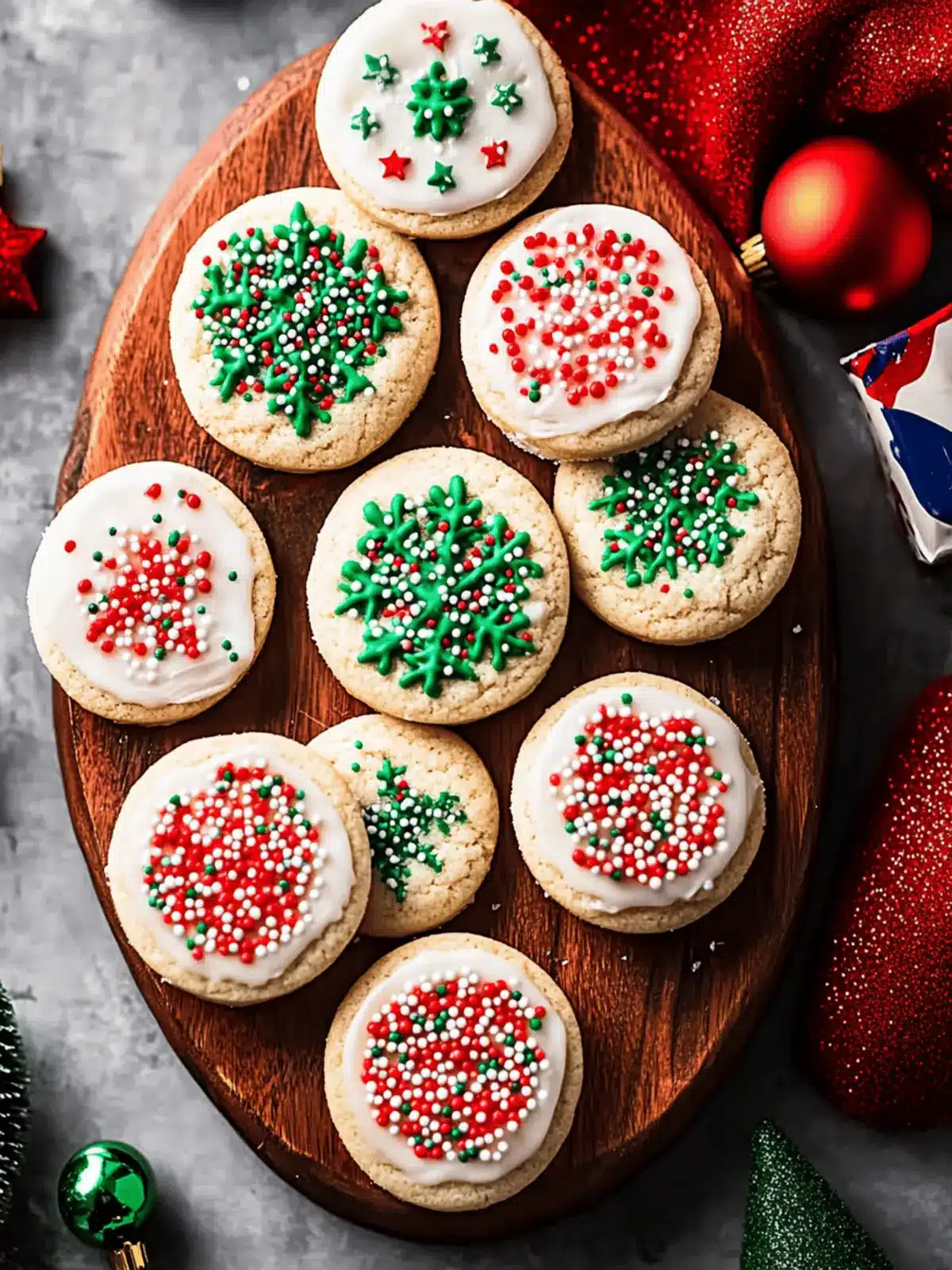 Stacked Christmas Sprinkle Cookies: Festive Fun for Everyone 5 stacked Christmas sprinkle cookies