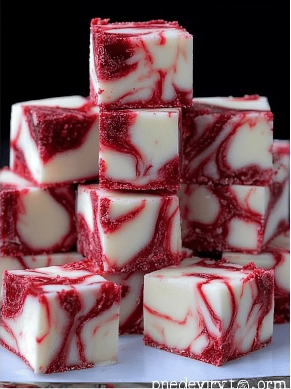 Delightful Winter White Red Velvet Fudge for Festive Gifting 3 Winter White Red Velvet Fudge