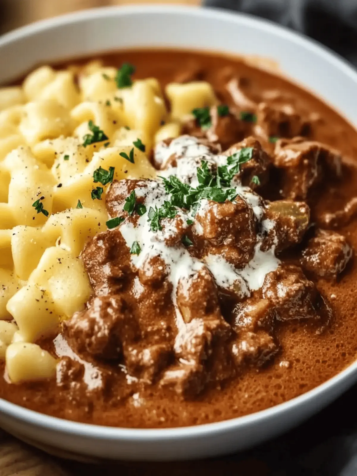 Creamy German Goulash: A Cozy Twist on Comfort Food 5 Creamy German Goulash