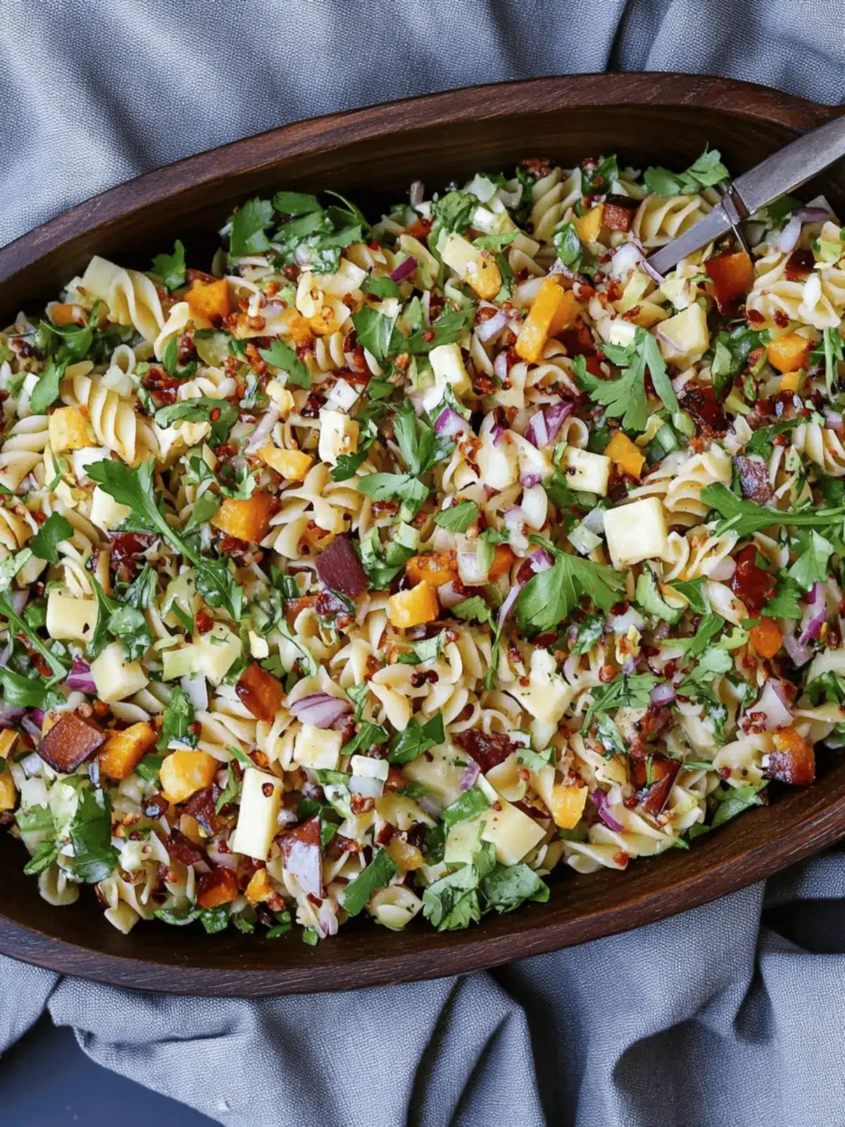Delicious Chopped Fall Pasta Salad for Cozy Gatherings 4 Chopped Fall Pasta Salad