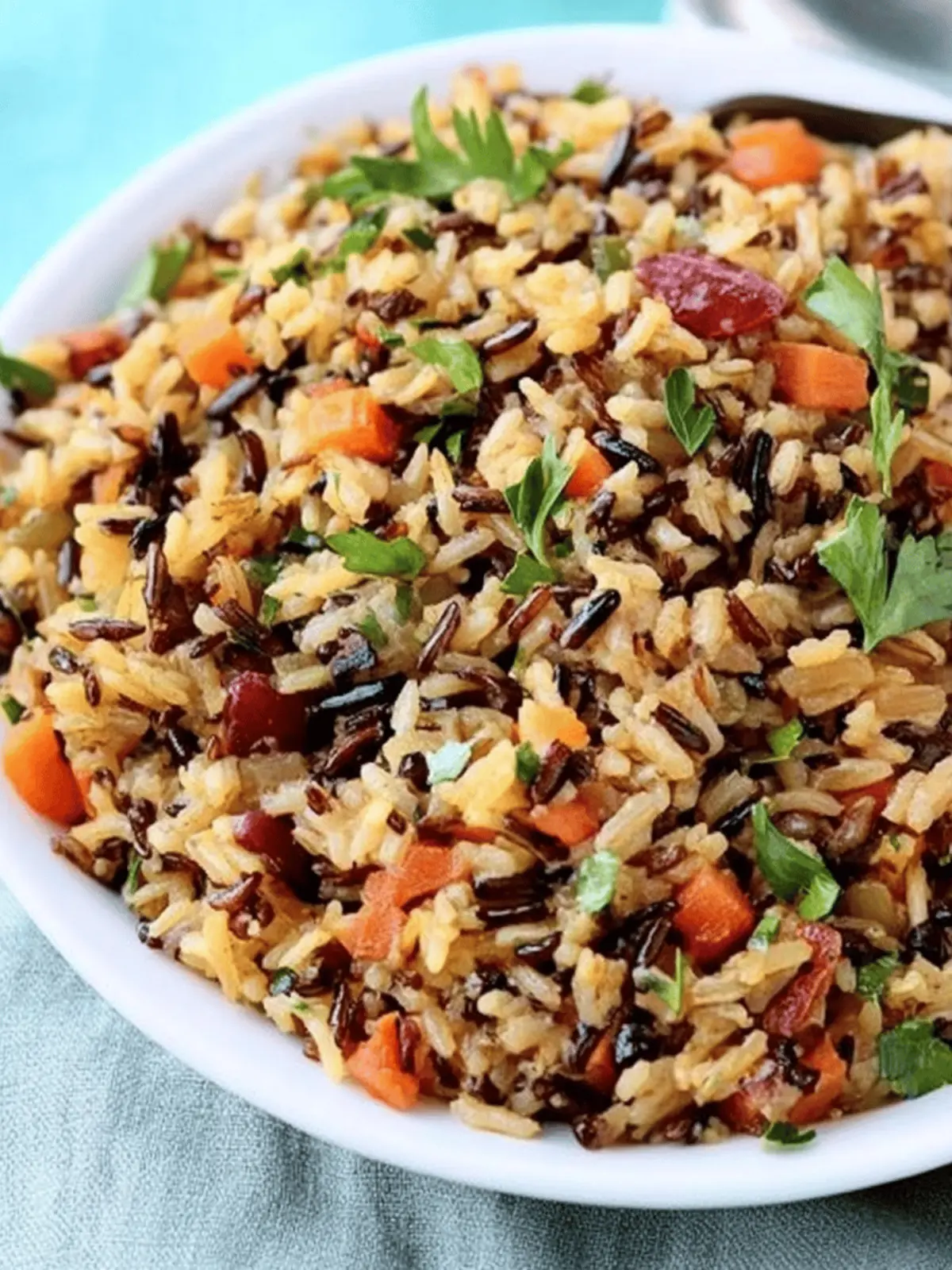 Thanksgiving Wild Rice Pilaf Bursting with Cranberry Flavor 4 Thanksgiving Wild Rice Pilaf