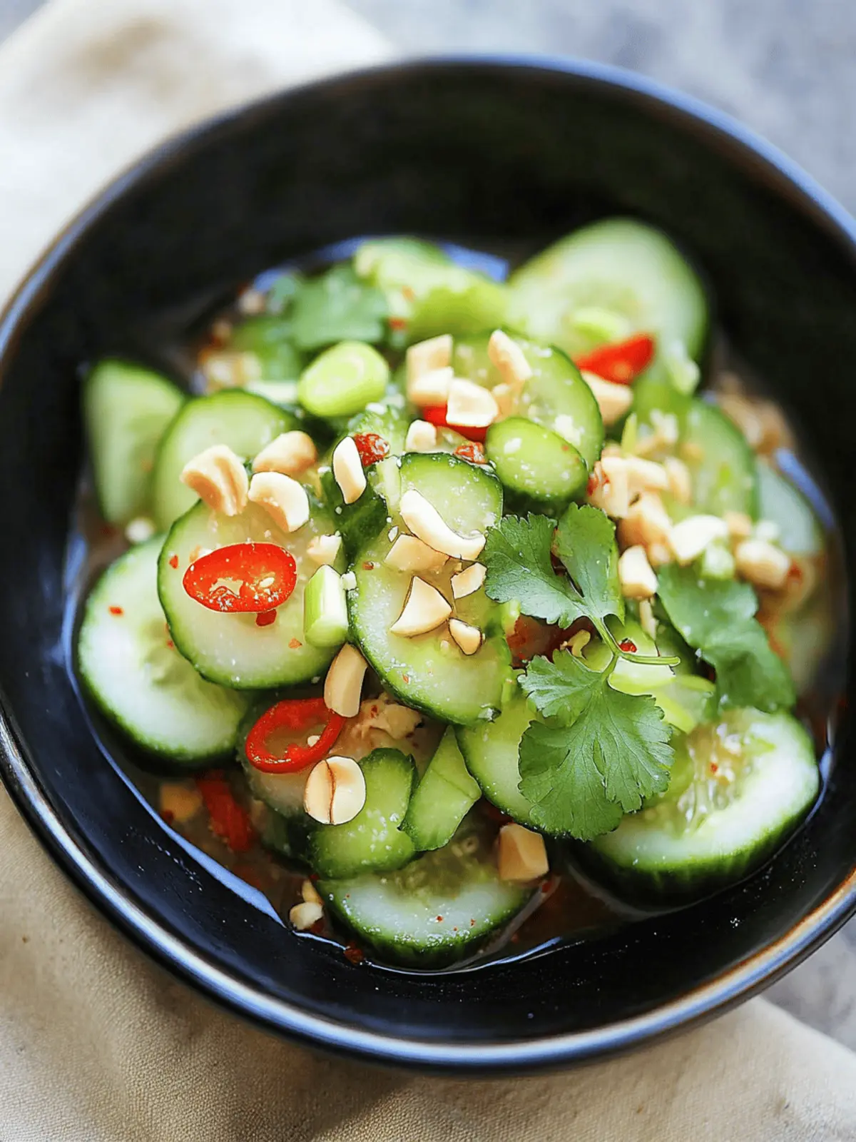 Fresh Thai Cucumber Salad: A Crunchy Twist on Flavor 3 Thai Cucumber Salad