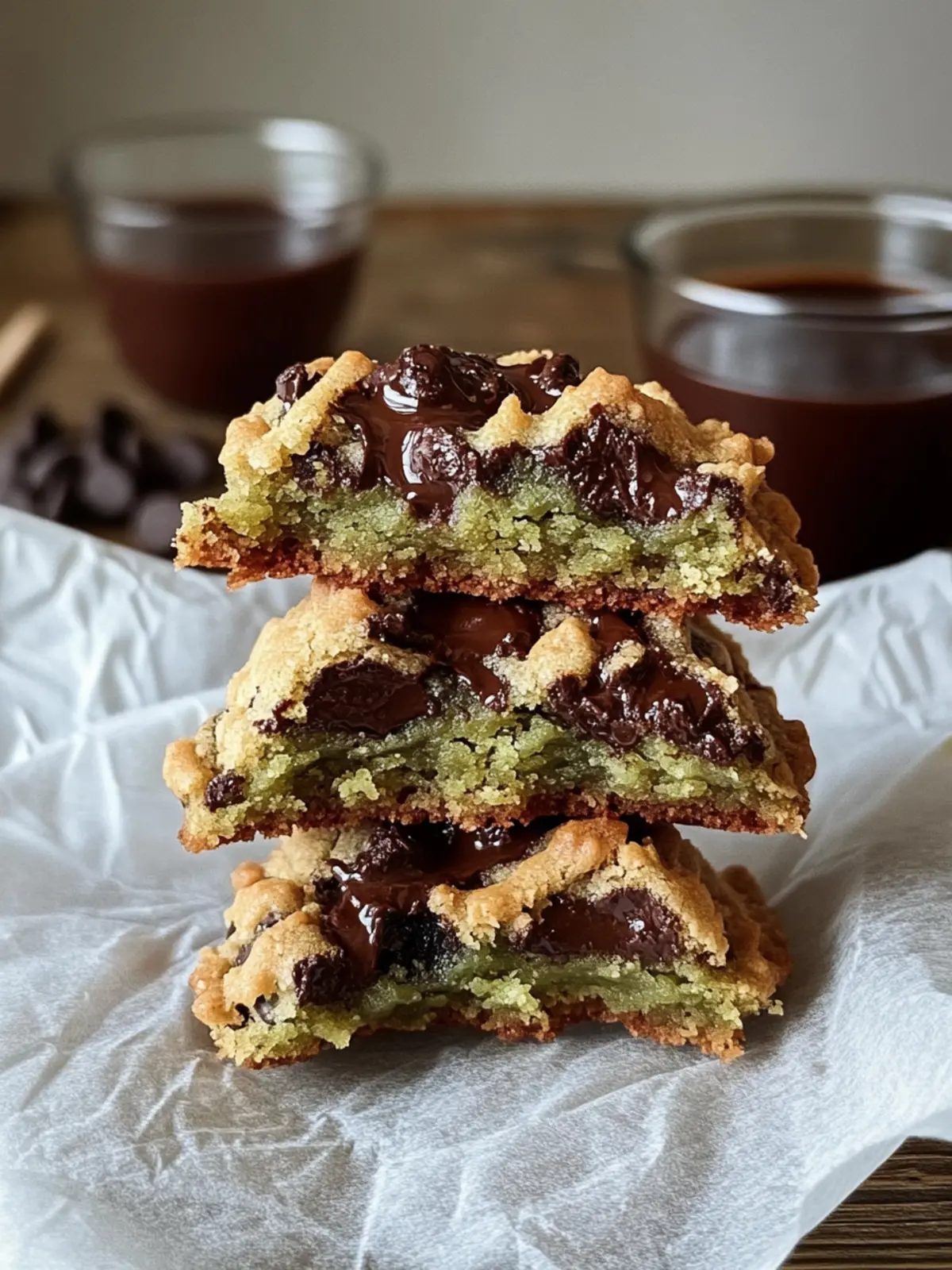Brown Butter Dubai Chocolate Chip Cookies with a Pistachio Twist 2 Brown Butter Dubai Chocolate Chip Cookies