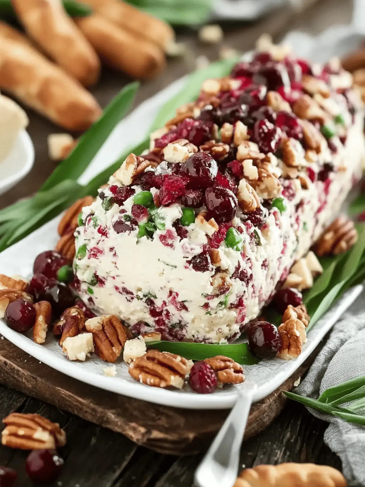 Festive Cranberry Pecan Cheese Ball Ready in 10 Minutes 5 Cranberry Pecan Cheese Ball