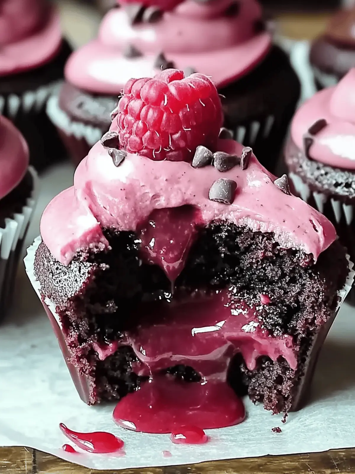 Irresistible Raspberry Chocolate Lava Cupcakes to Indulge In 3 Raspberry Chocolate Lava Cupcakes