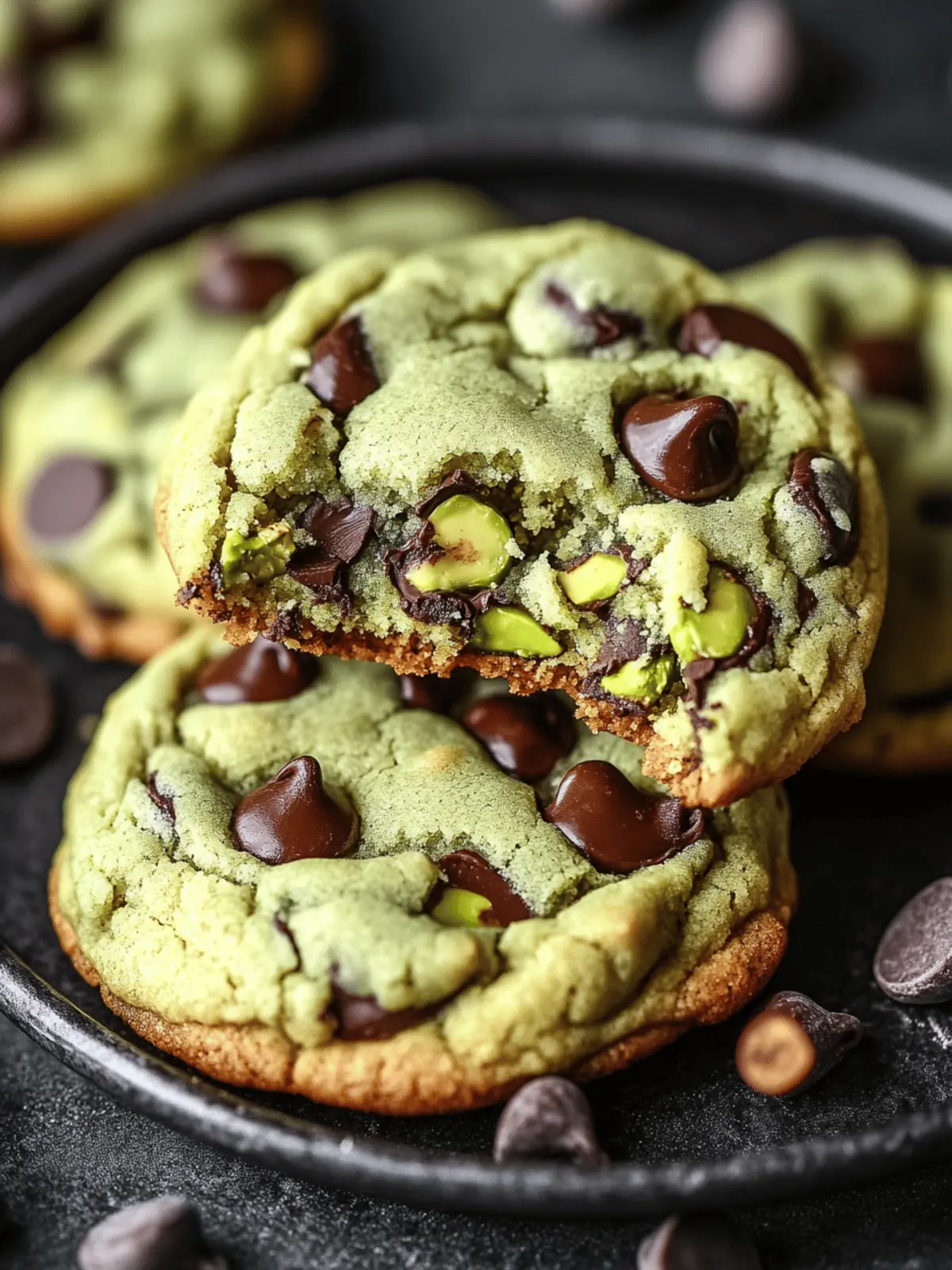 Decadent Pistachio Cream Chocolate Chip Cookies to Love 4 Pistachio Cream Chocolate Chip Cookies