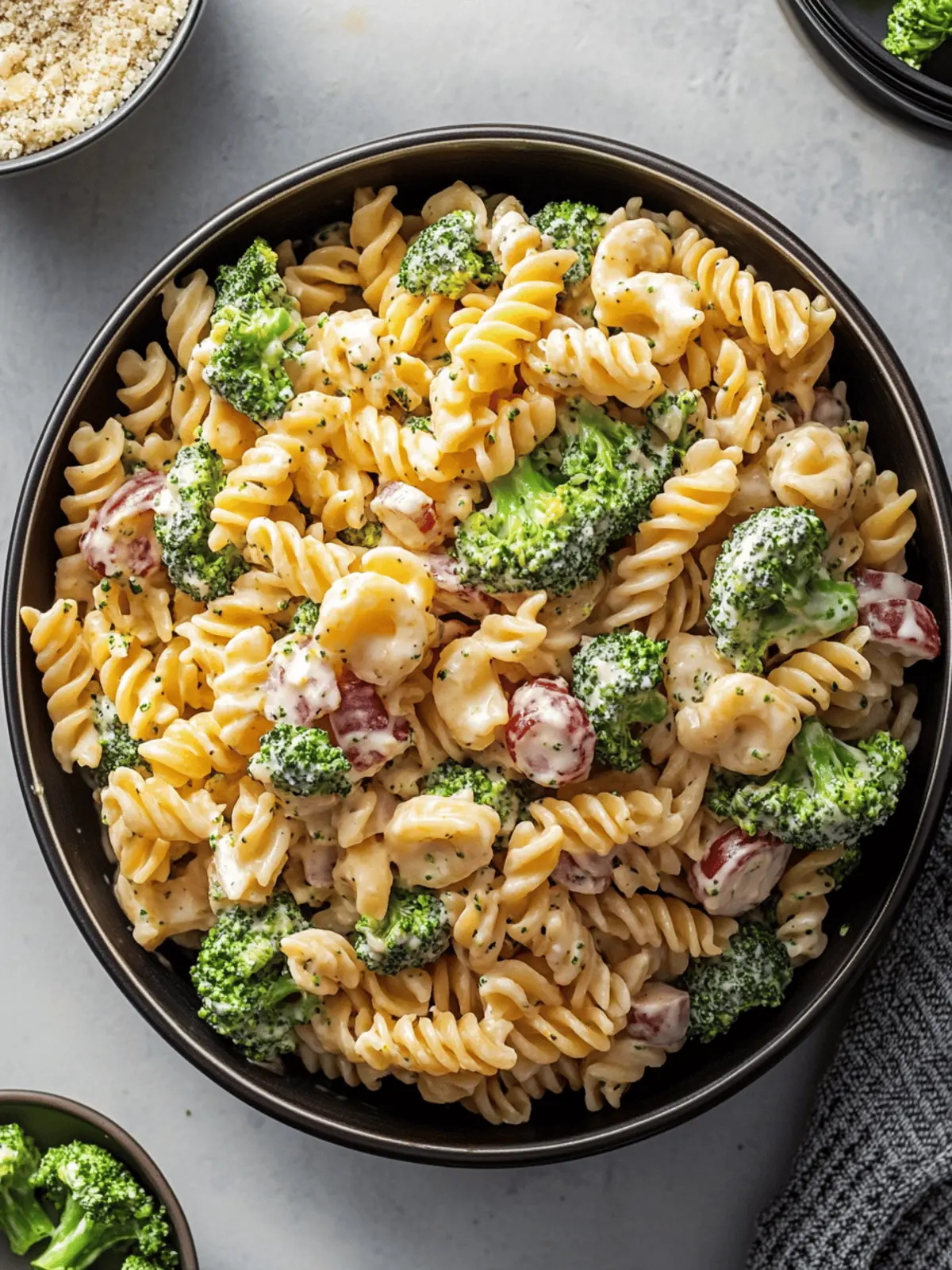 Delicious Broccoli Pasta Salad Ready in 20 Minutes! 4 Broccoli Pasta Salad