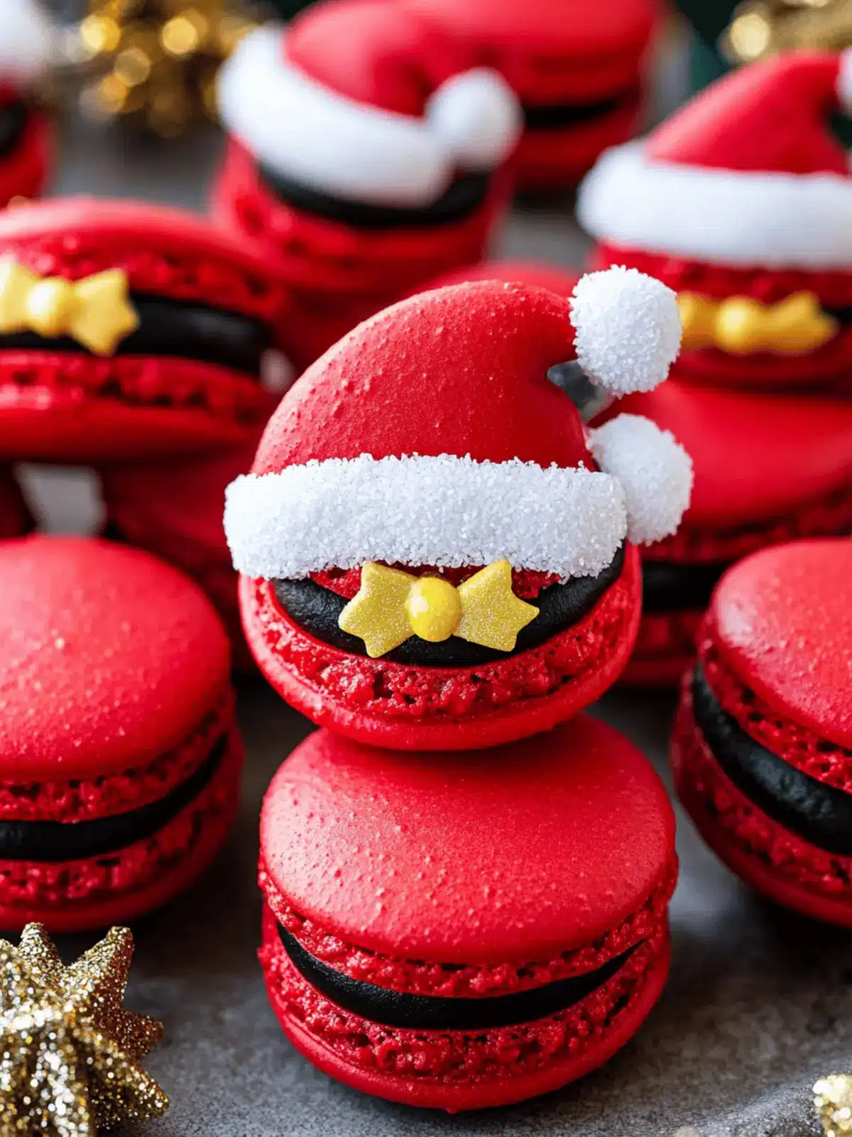 Delicious Santa Claus Macarons to Brighten Your Holidays 5 Santa Claus Macarons