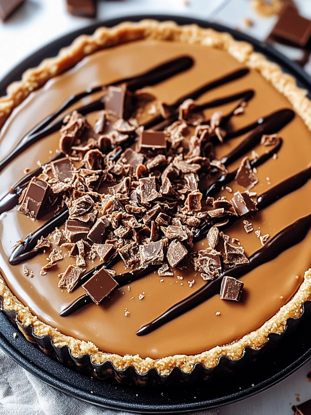 Decadent No-Bake Chocolate Biscoff Tart for Every Occasion 4 Chocolate Biscoff Tart