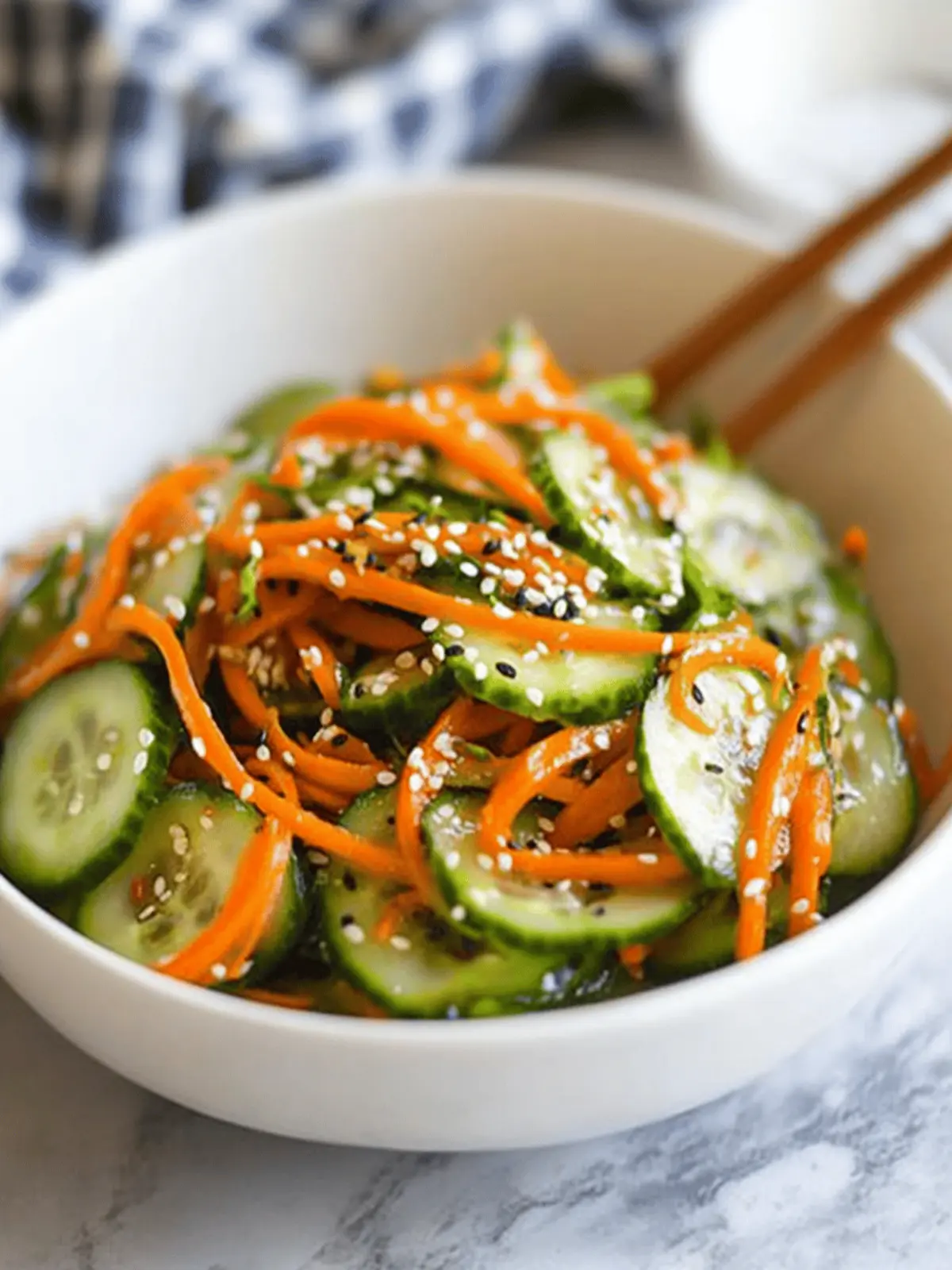 Zesty Asian Cucumber and Carrot Salad You’ll Love 4 Asian Cucumber and Carrot Salad