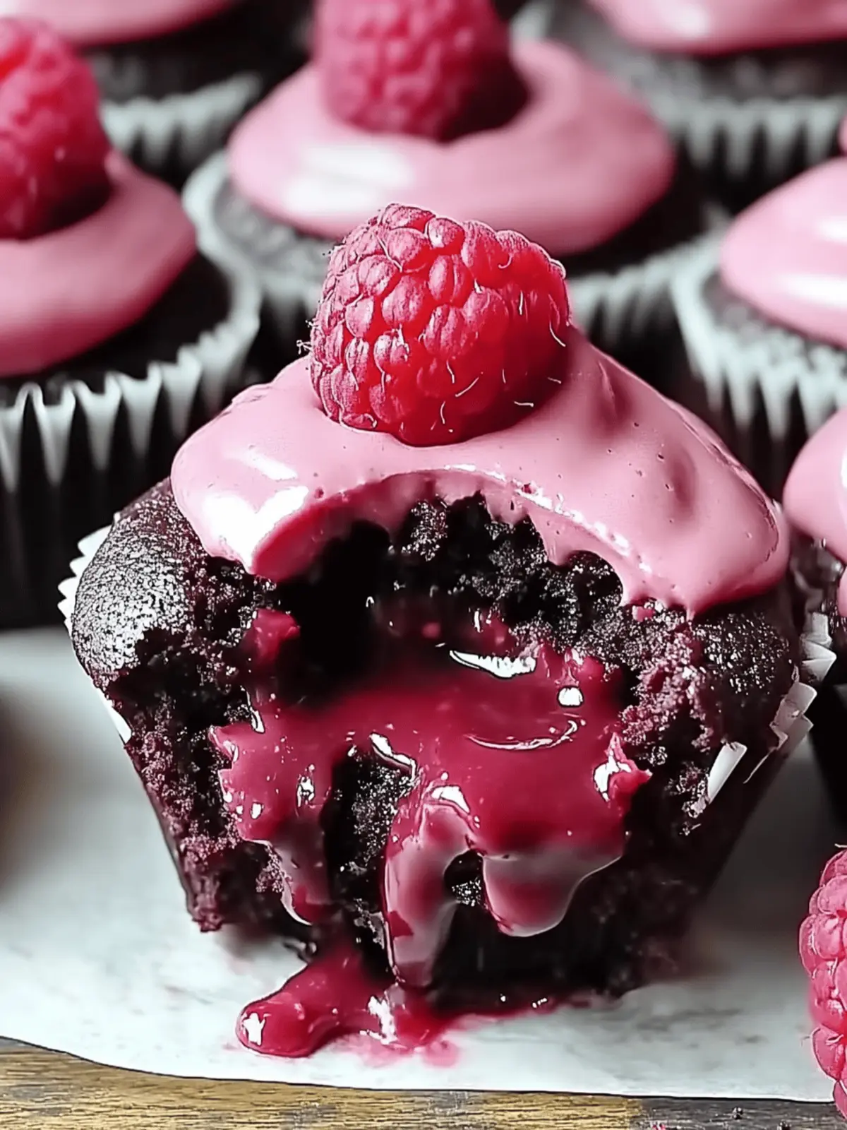 Irresistible Raspberry Chocolate Lava Cupcakes to Indulge In 5 Raspberry Chocolate Lava Cupcakes
