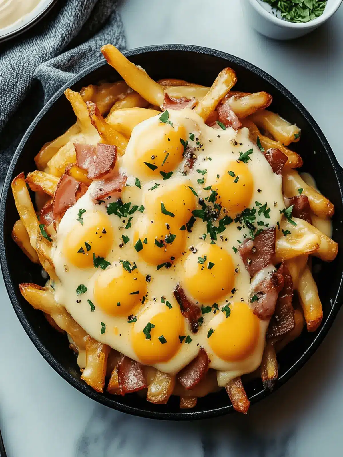 Irresistible Breakfast Poutine with Creamy Hollandaise Sauce 5 Breakfast Poutine with Hollandaise Sauce