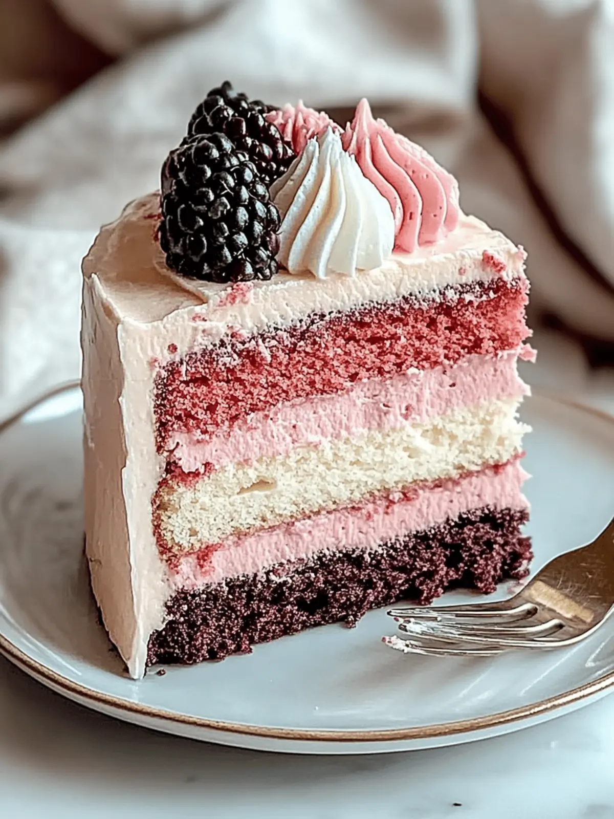 Layered Neapolitan Cake: Your Sweet Twist on a Classic Treat 2 Layered Neapolitan Cake