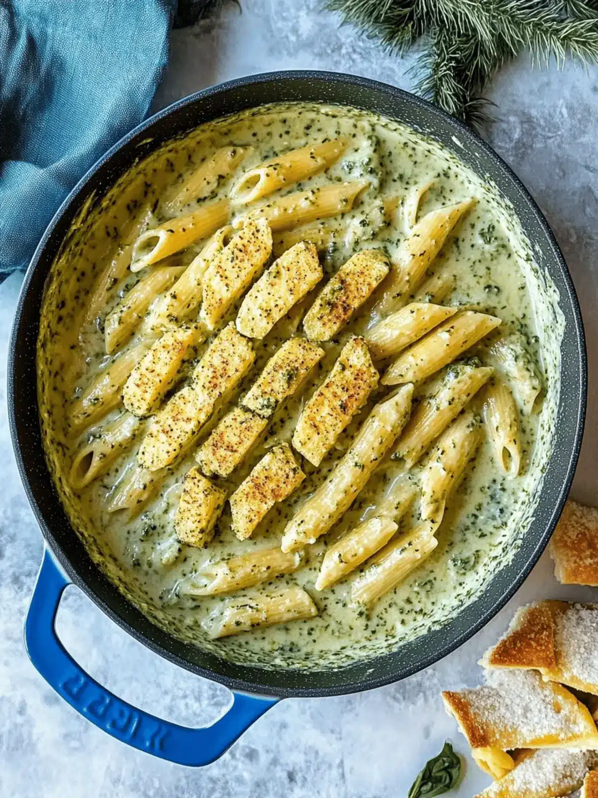 Creamy Pesto Sauce Pasta: A One-Pot Comfort Food Delight 2 Creamy Pesto Sauce Pasta