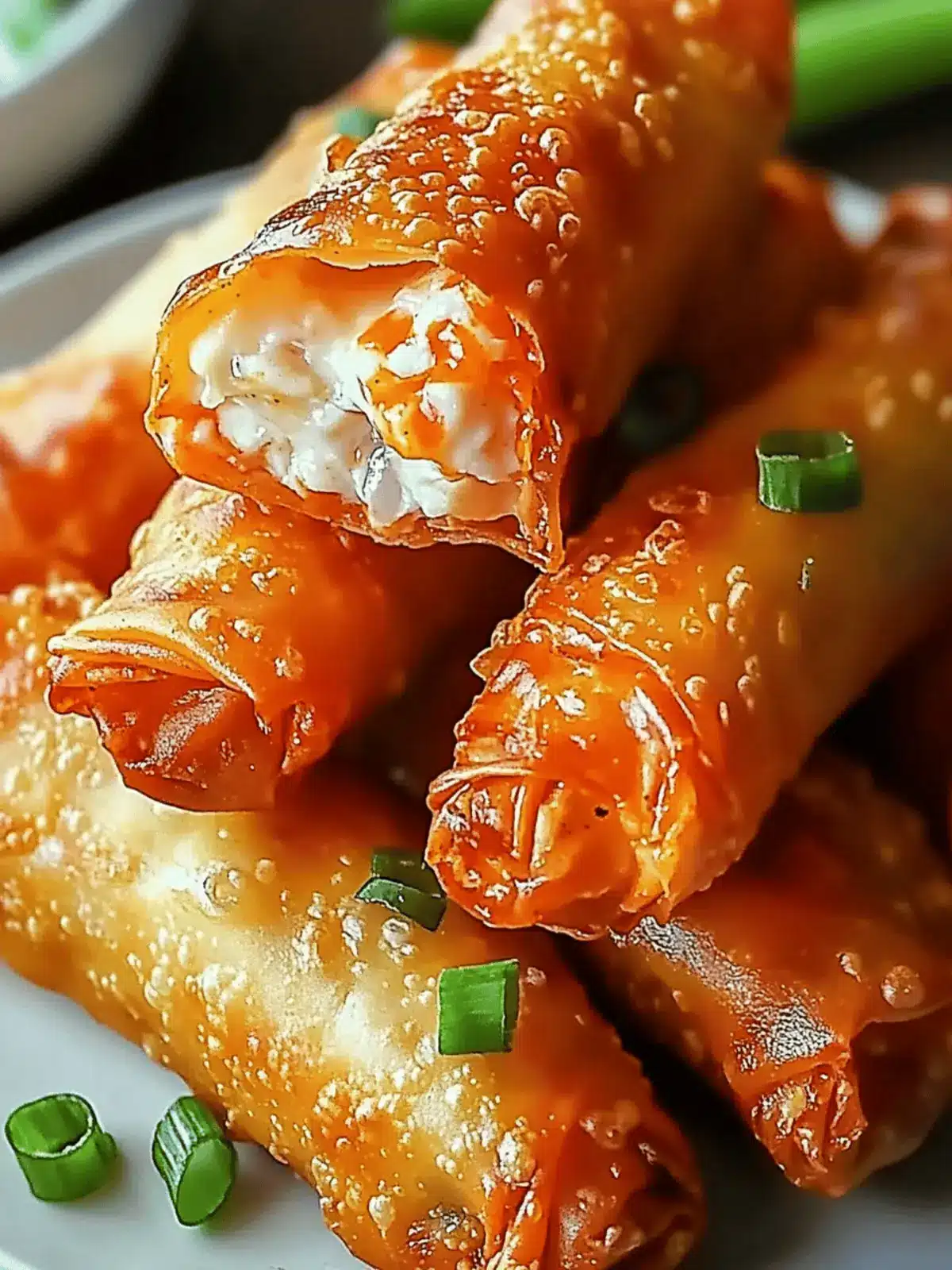 Crispy Buffalo Chicken Dip Egg Rolls You’ll Crave at Parties 2 Crispy Buffalo Chicken Dip Egg Rolls