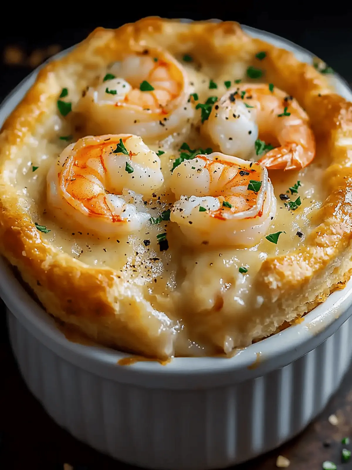 Savory Shrimp & Lobster Cheddar Bay Biscuit Pot Pie Delight 2 Shrimp & Lobster Cheddar Bay Biscuit Pot Pie