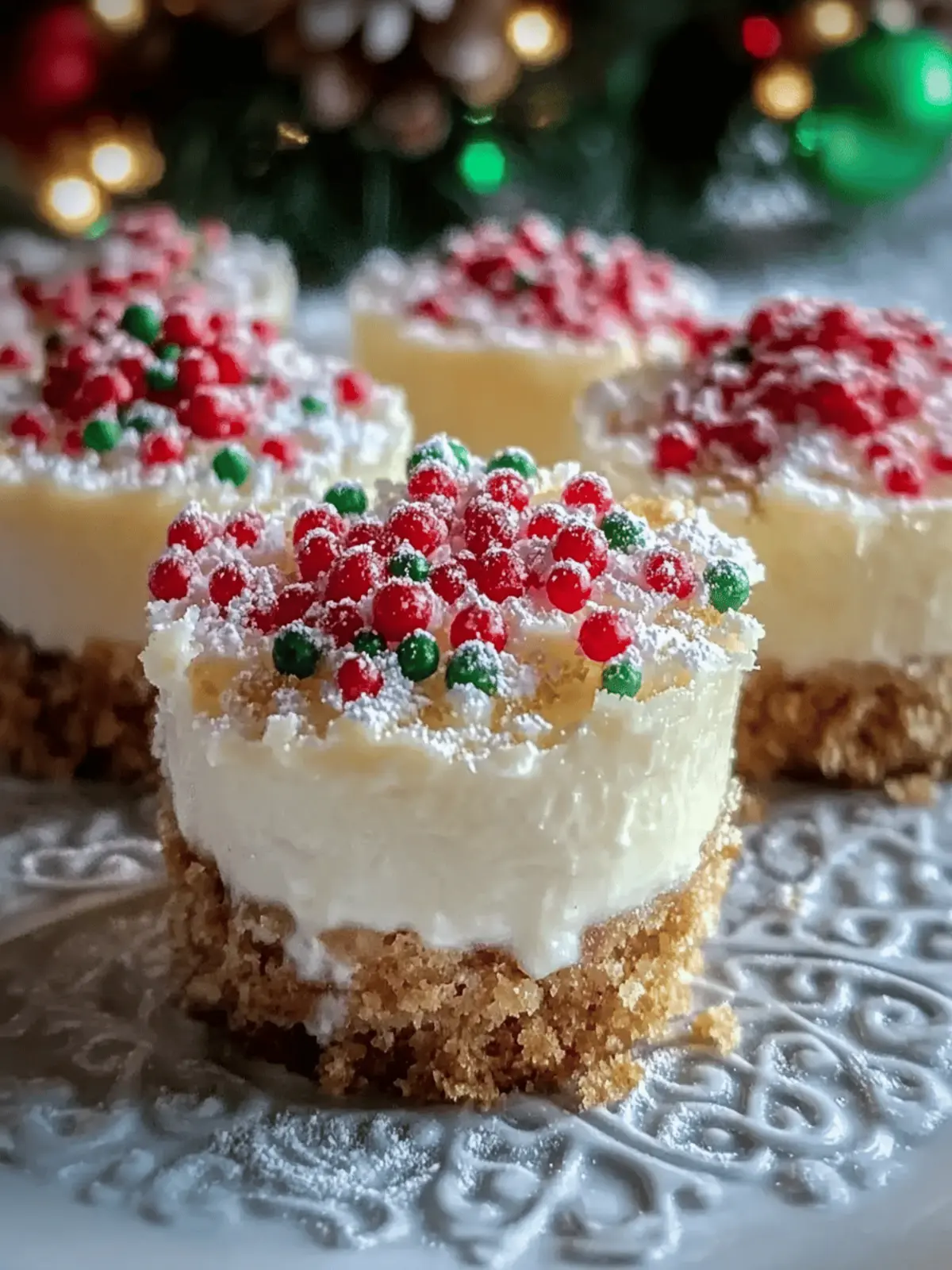 Mini Christmas Cheesecakes: Easy Festive Treats to Impress 5 Mini Christmas Cheesecakes