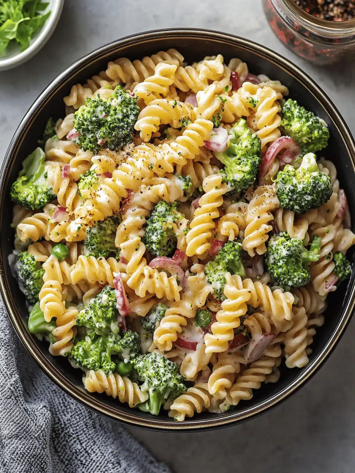 Delicious Broccoli Pasta Salad Ready in 20 Minutes! 2 Broccoli Pasta Salad