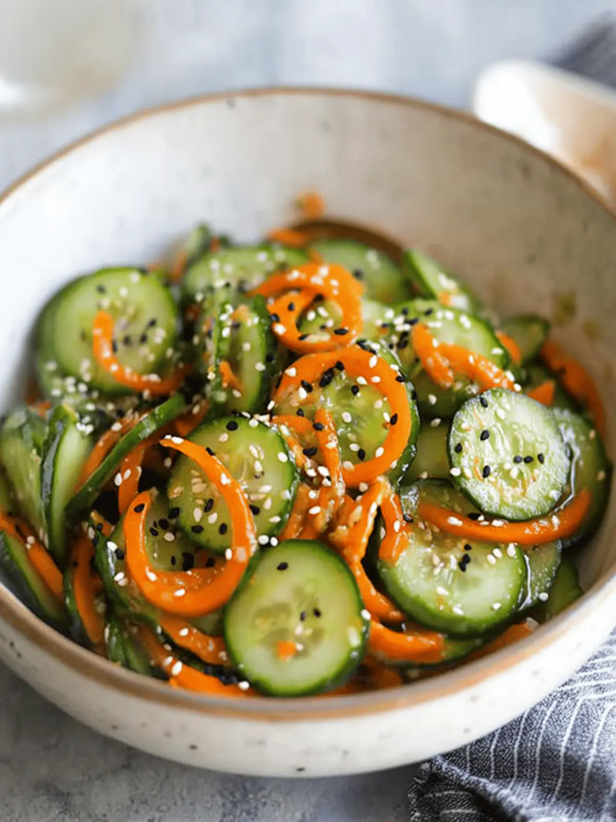 Zesty Asian Cucumber and Carrot Salad You’ll Love 2 Asian Cucumber and Carrot Salad
